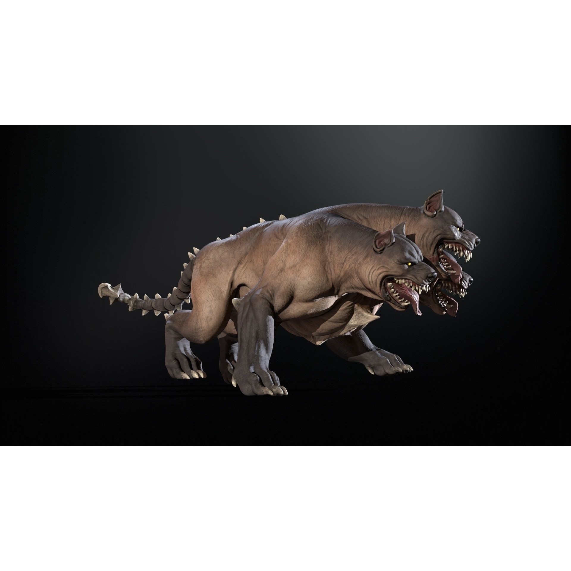 Cerberus - Low-Poly Game-Ready 3D Model - View 33