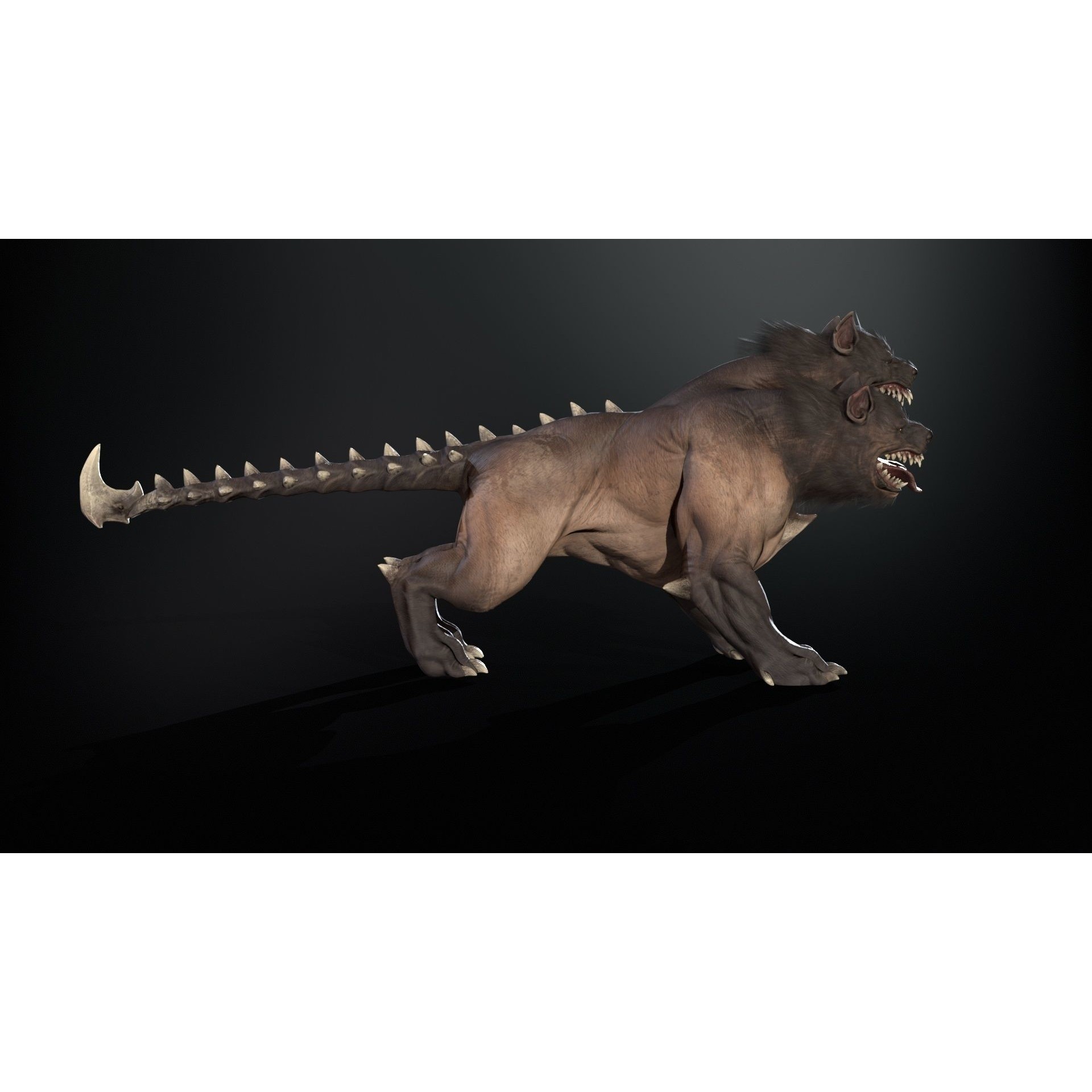 Cerberus - Low-Poly Game-Ready 3D Model - View 36