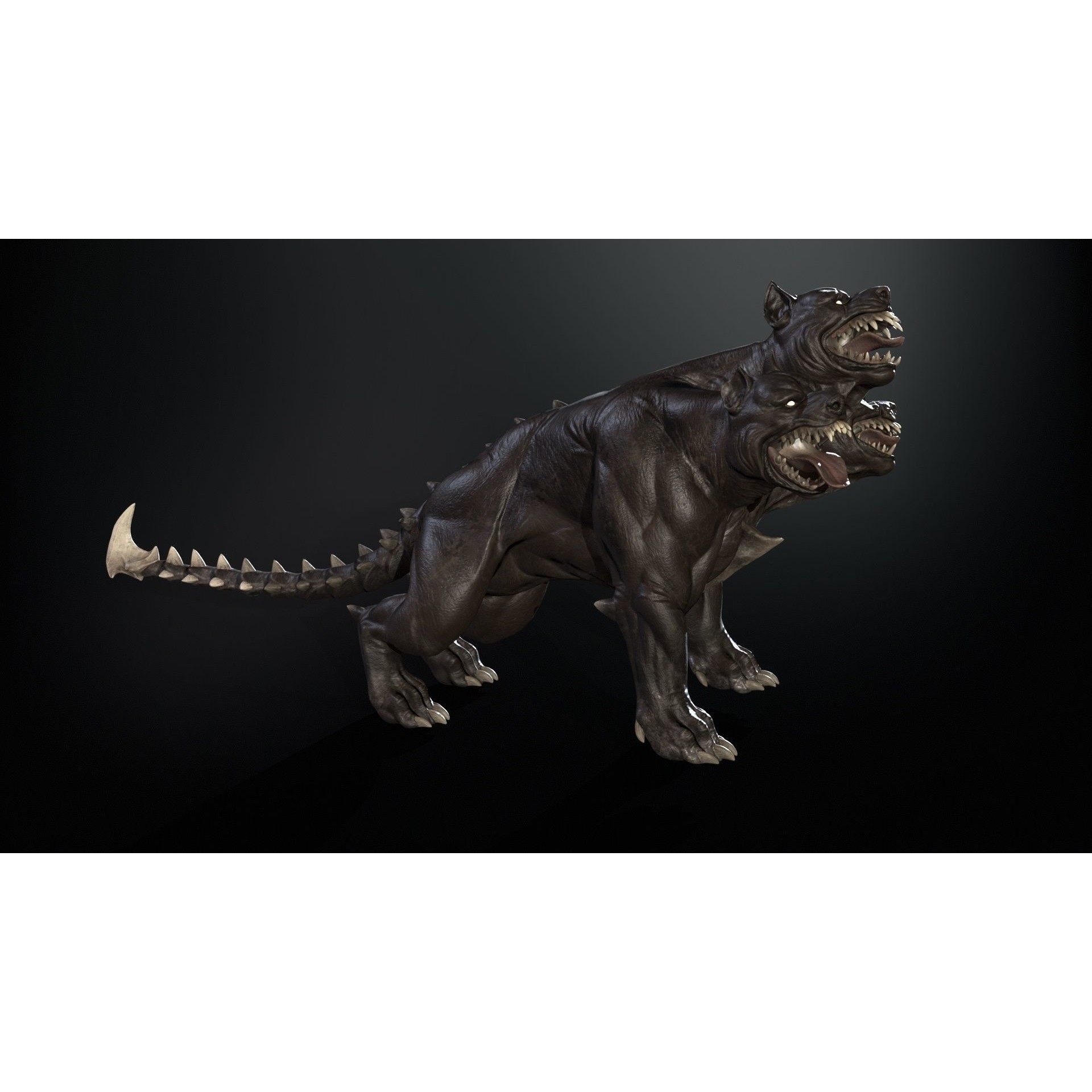 Cerberus - Low-Poly Game-Ready 3D Model - View 39