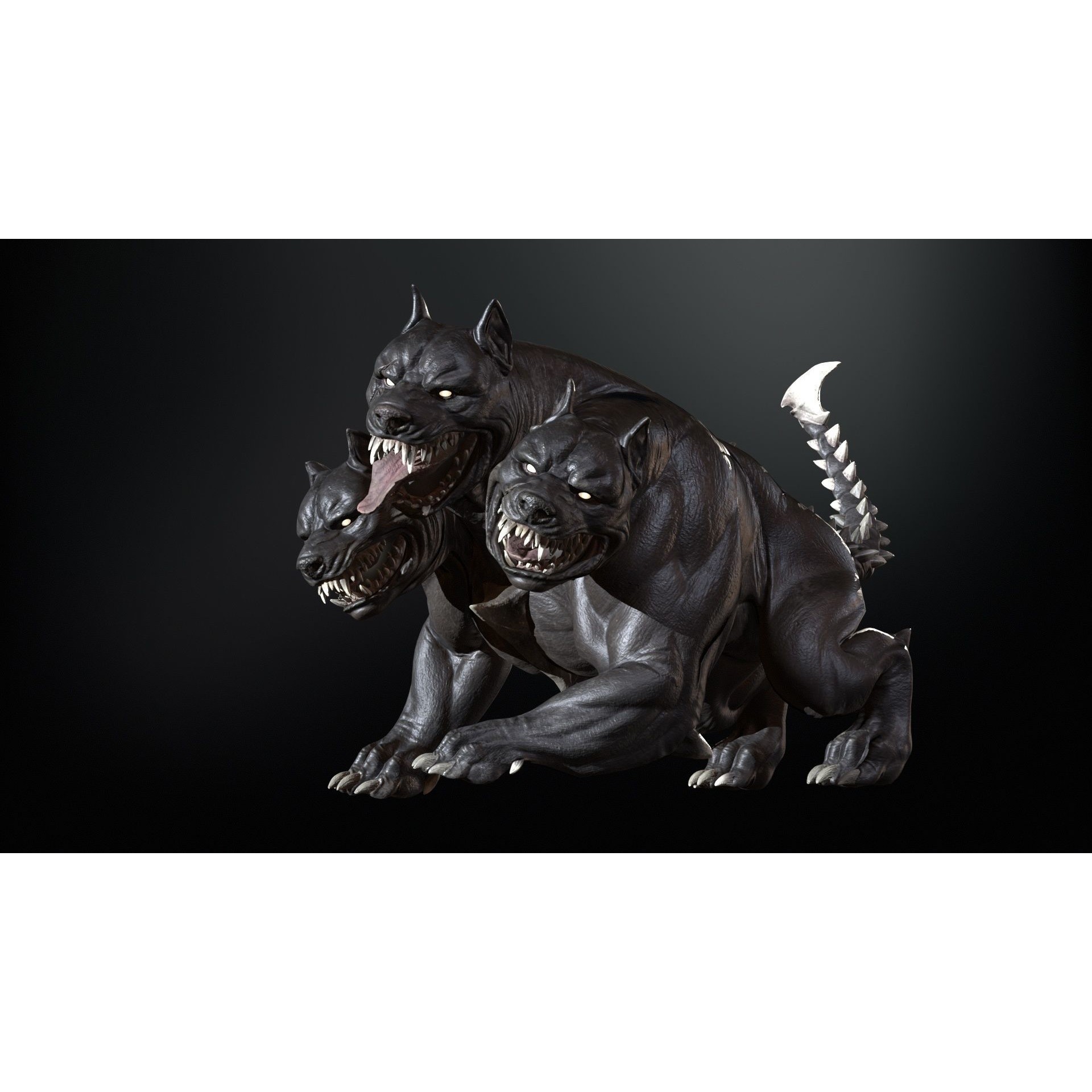 Cerberus - Low-Poly Game-Ready 3D Model - View 40