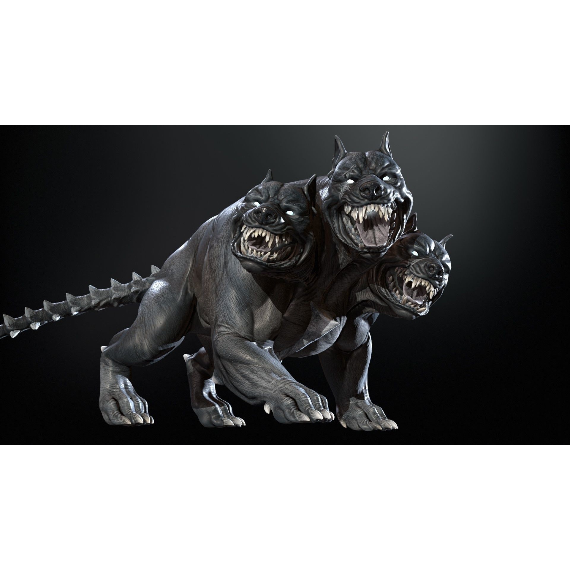 Cerberus - Low-Poly Game-Ready 3D Model - View 42