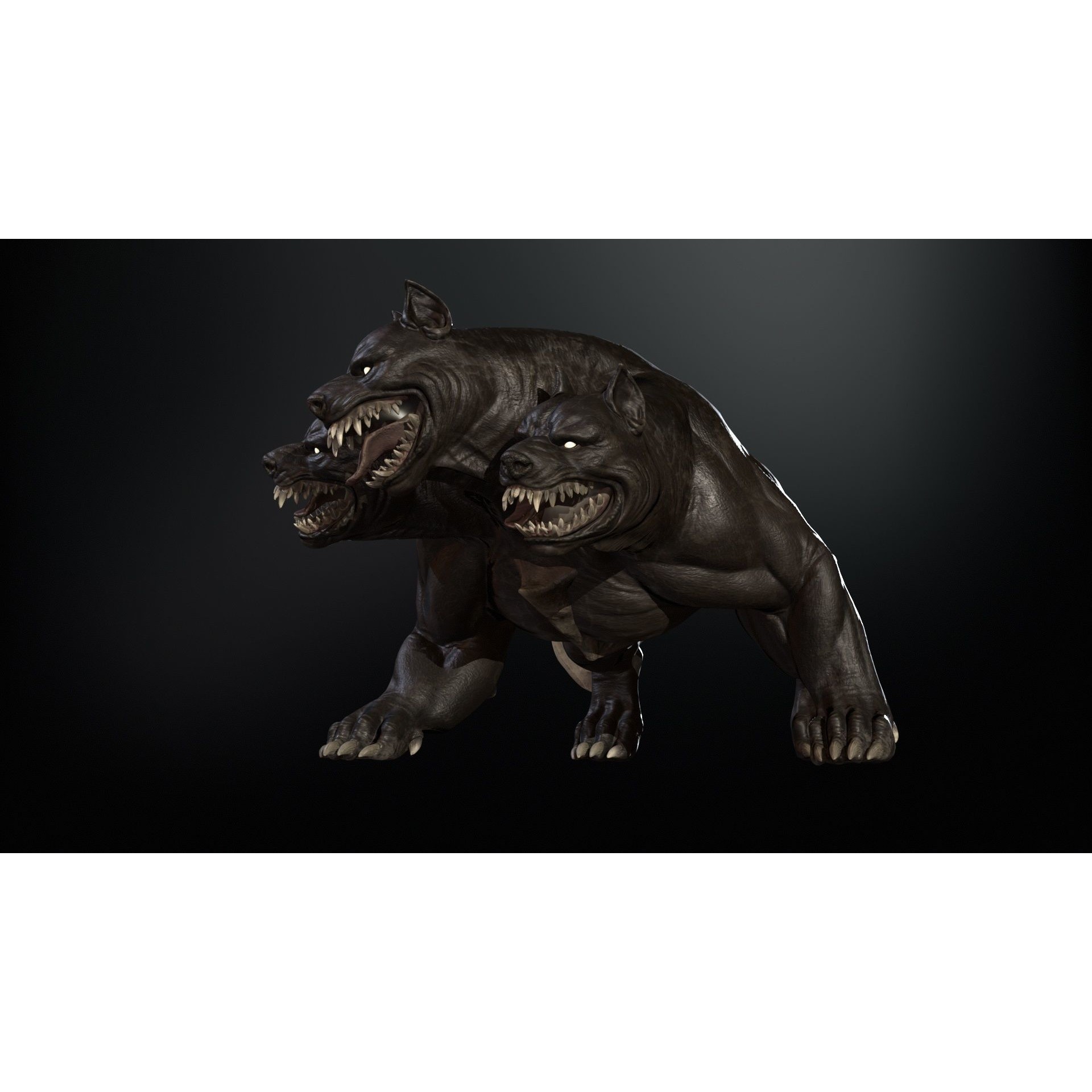 Cerberus - Low-Poly Game-Ready 3D Model - View 43