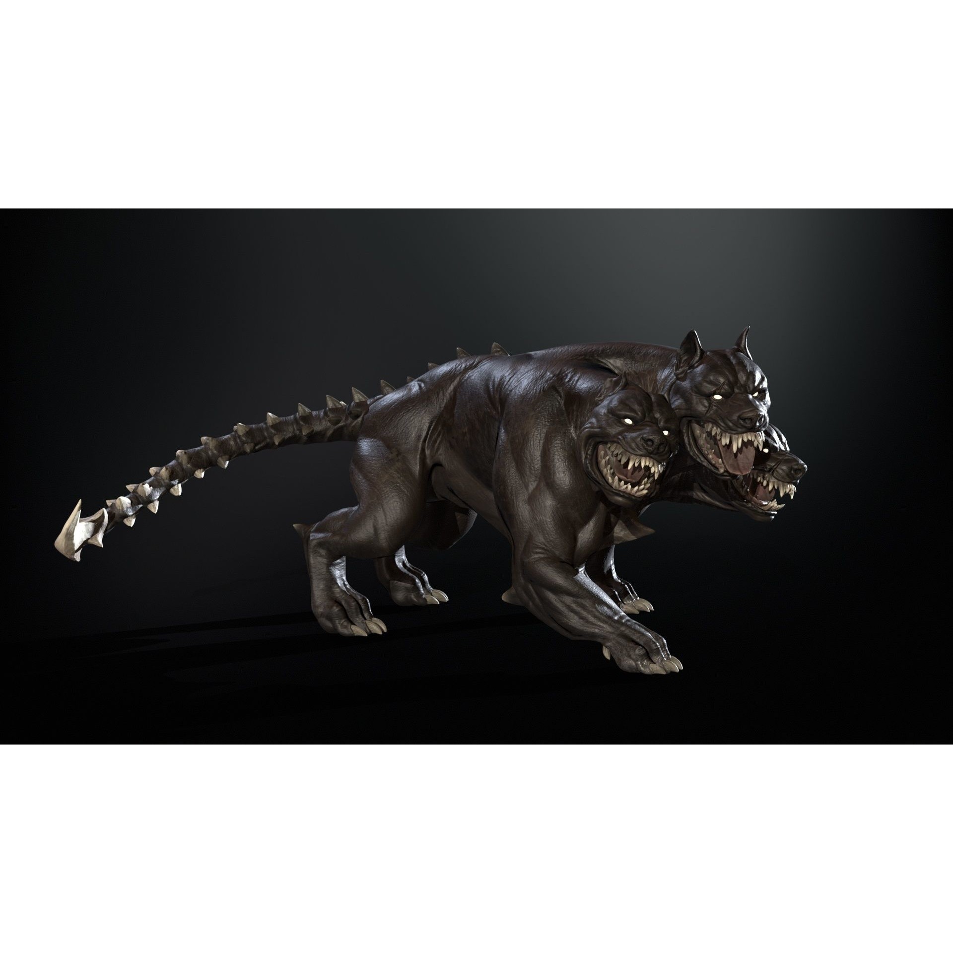Cerberus - Low-Poly Game-Ready 3D Model - View 44