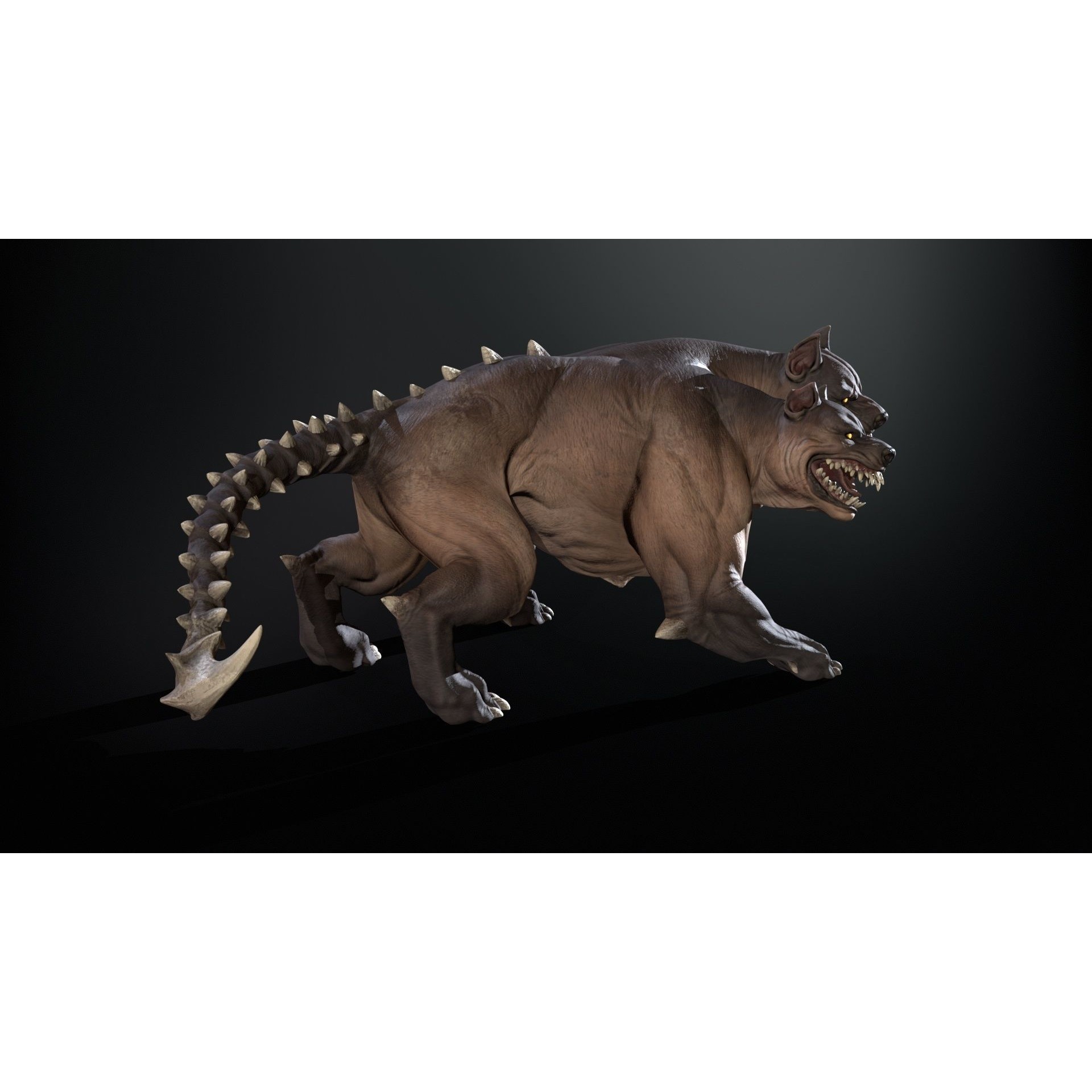 Cerberus - Low-Poly Game-Ready 3D Model - View 45