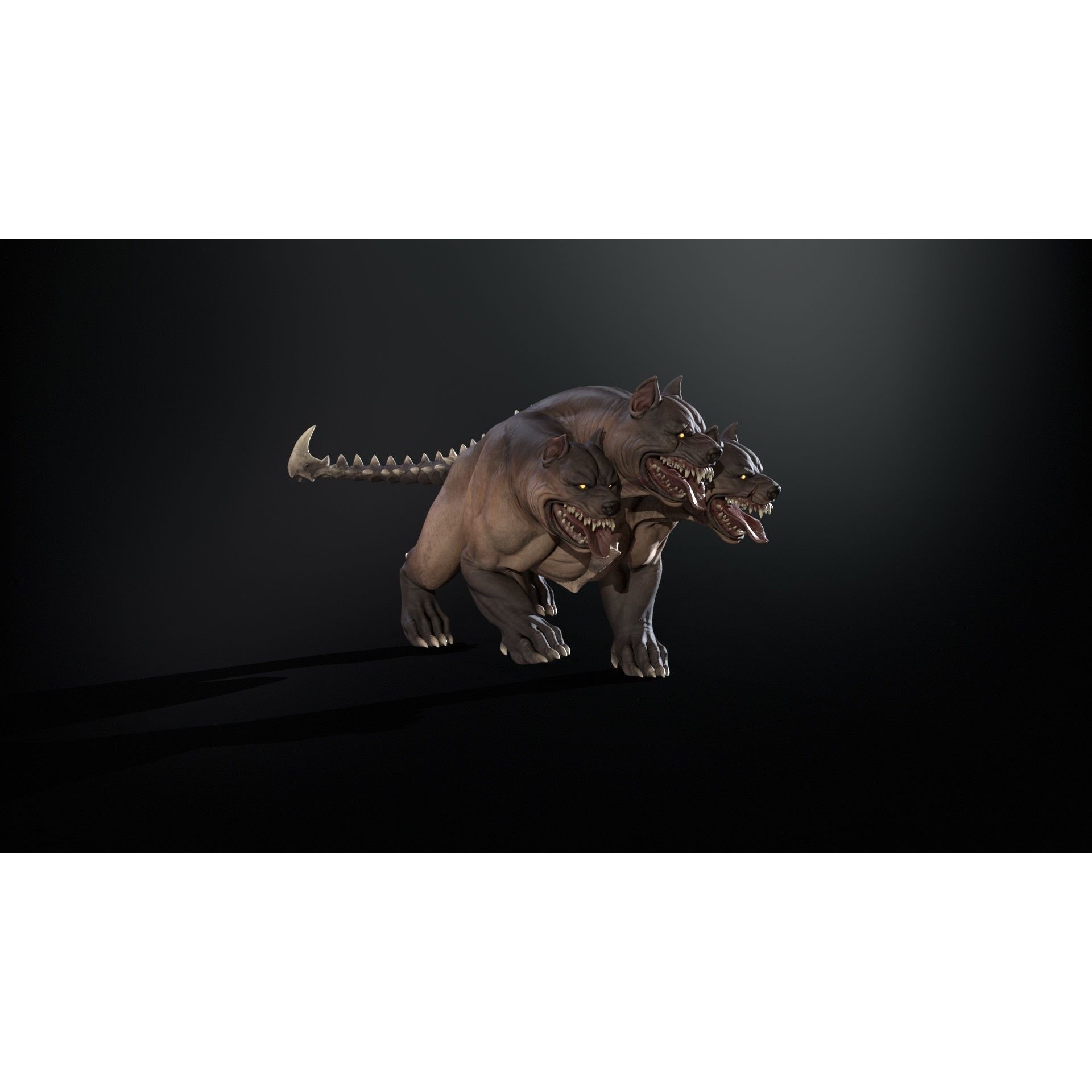 Cerberus - Low-Poly Game-Ready 3D Model - View 46