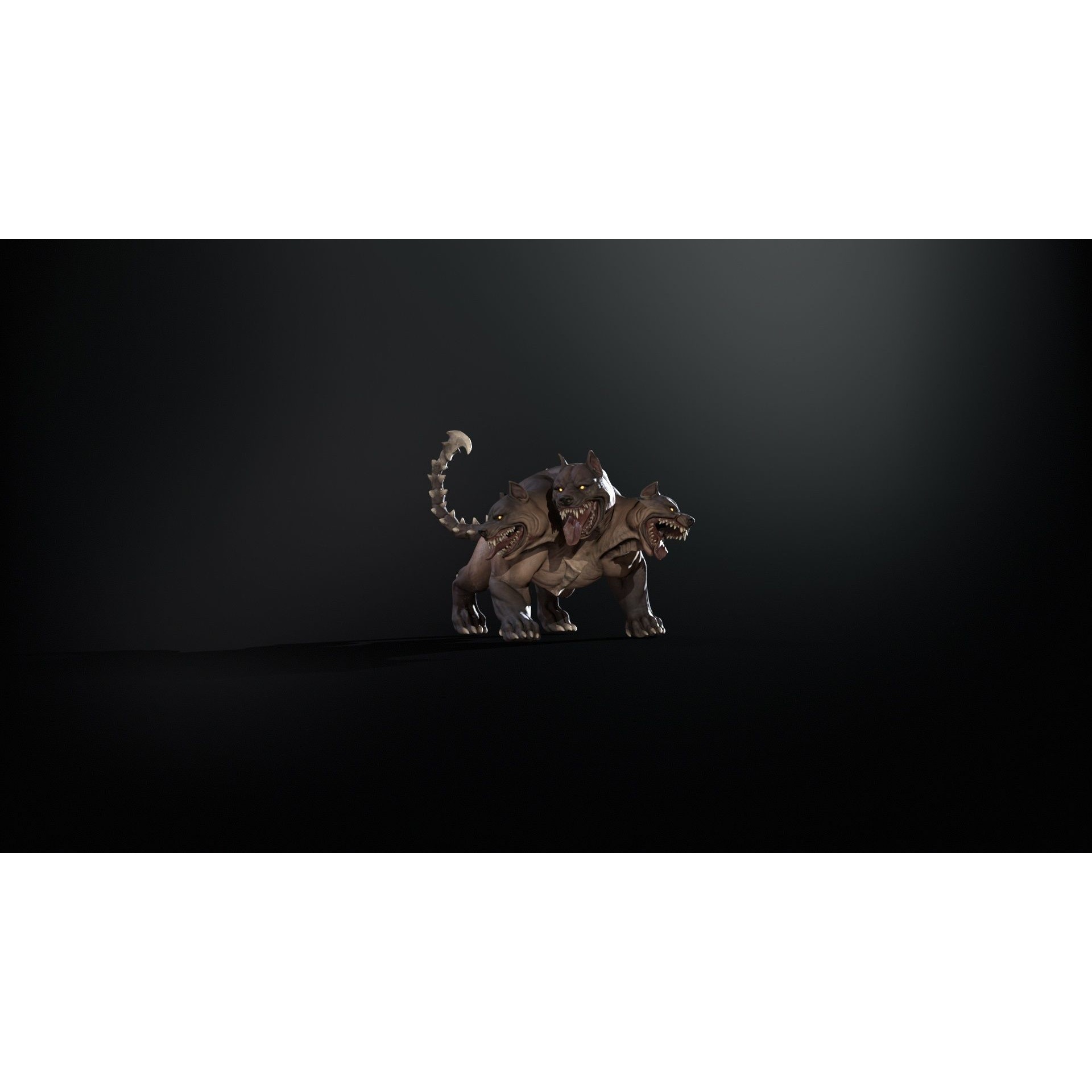 Cerberus - Low-Poly Game-Ready 3D Model - View 47