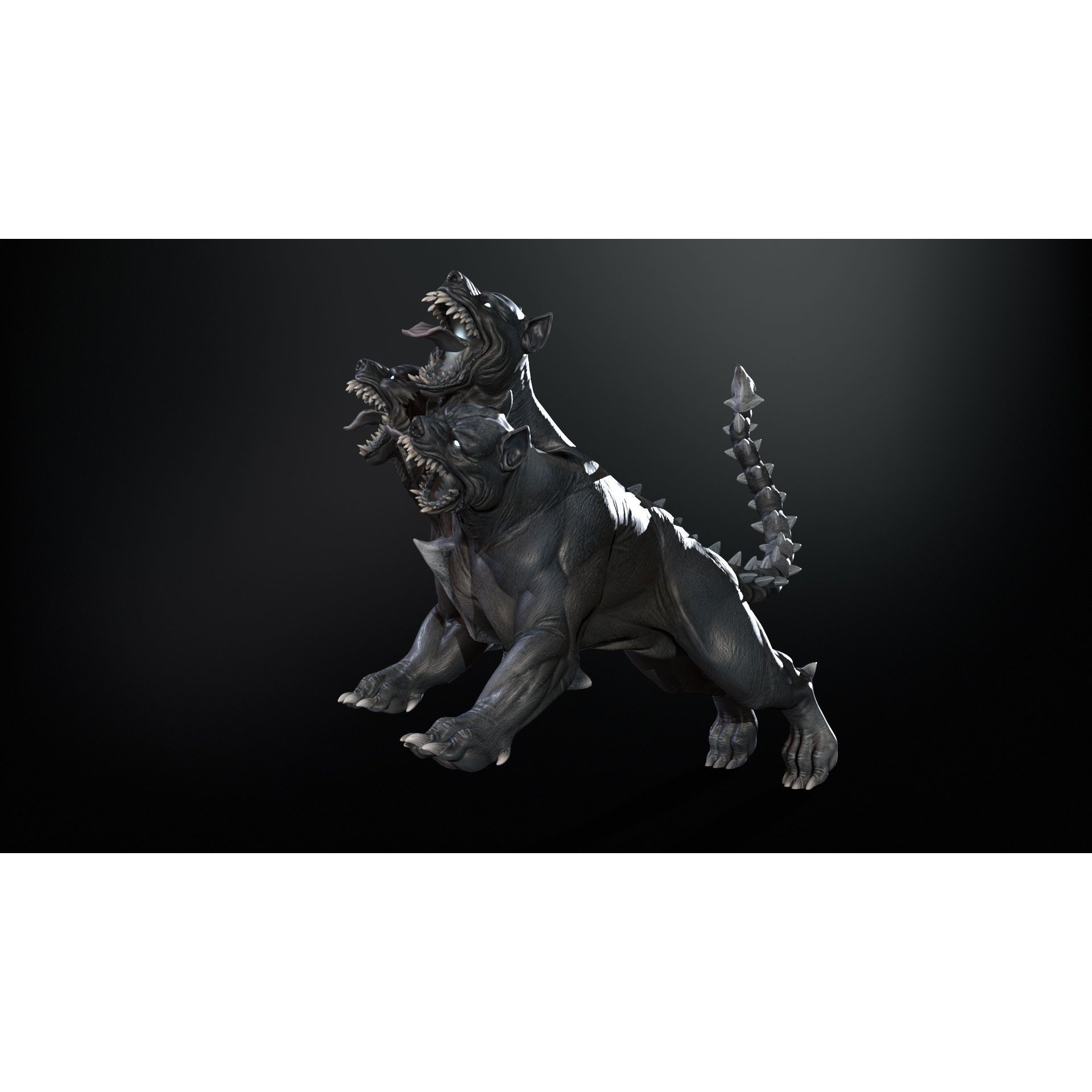 Cerberus - Low-Poly Game-Ready 3D Model - View 48