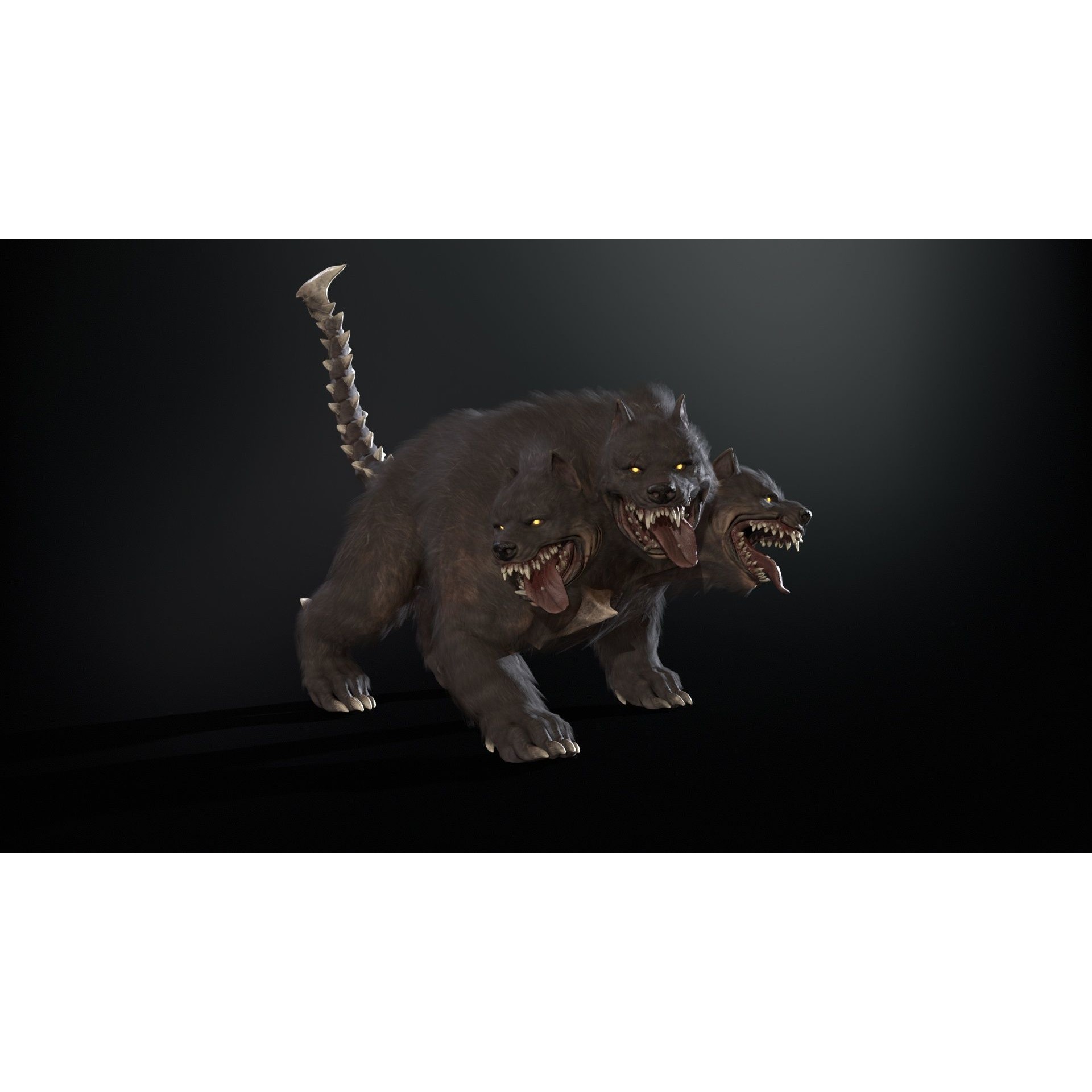 Cerberus - Low-Poly Game-Ready 3D Model - View 49