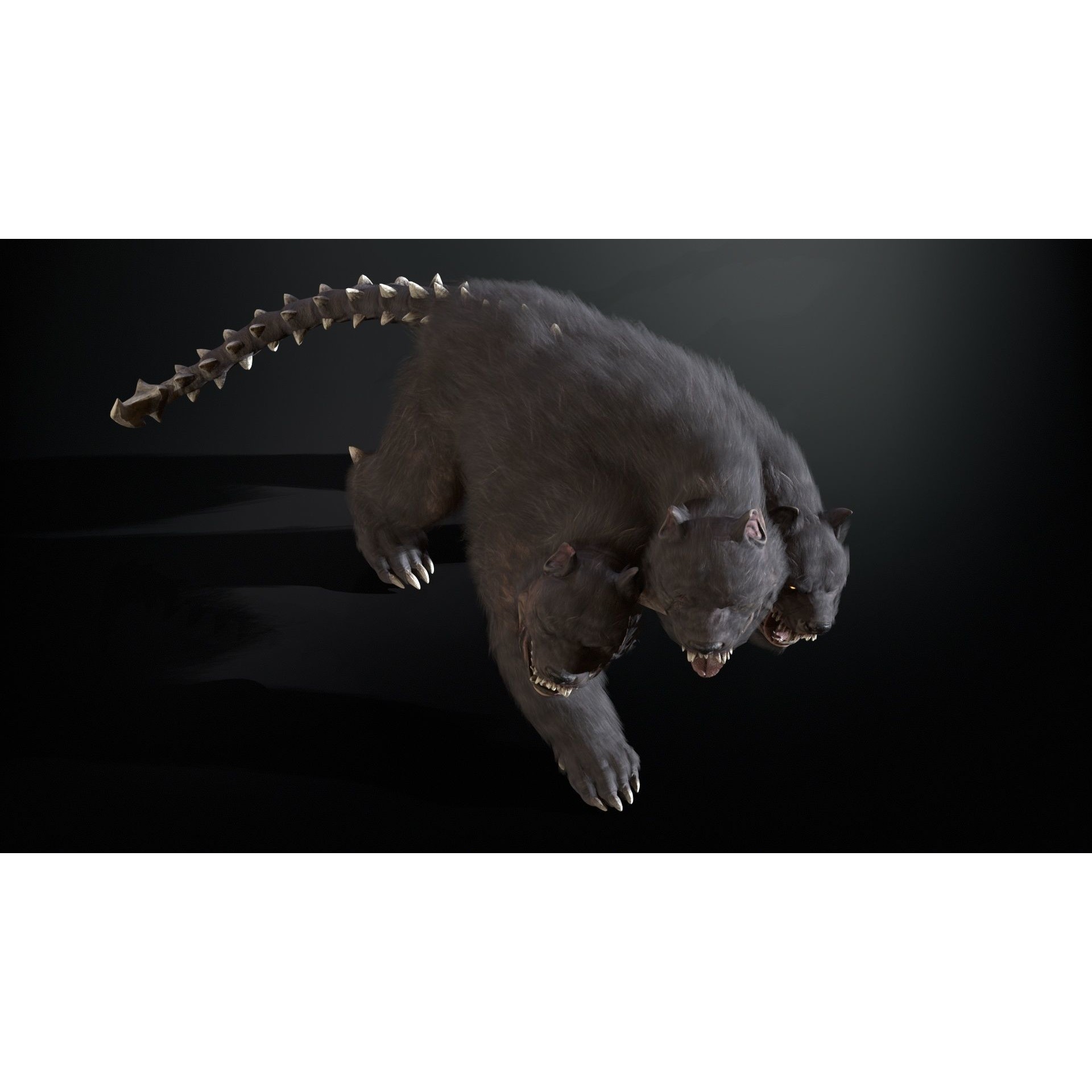 Cerberus - Low-Poly Game-Ready 3D Model - View 50