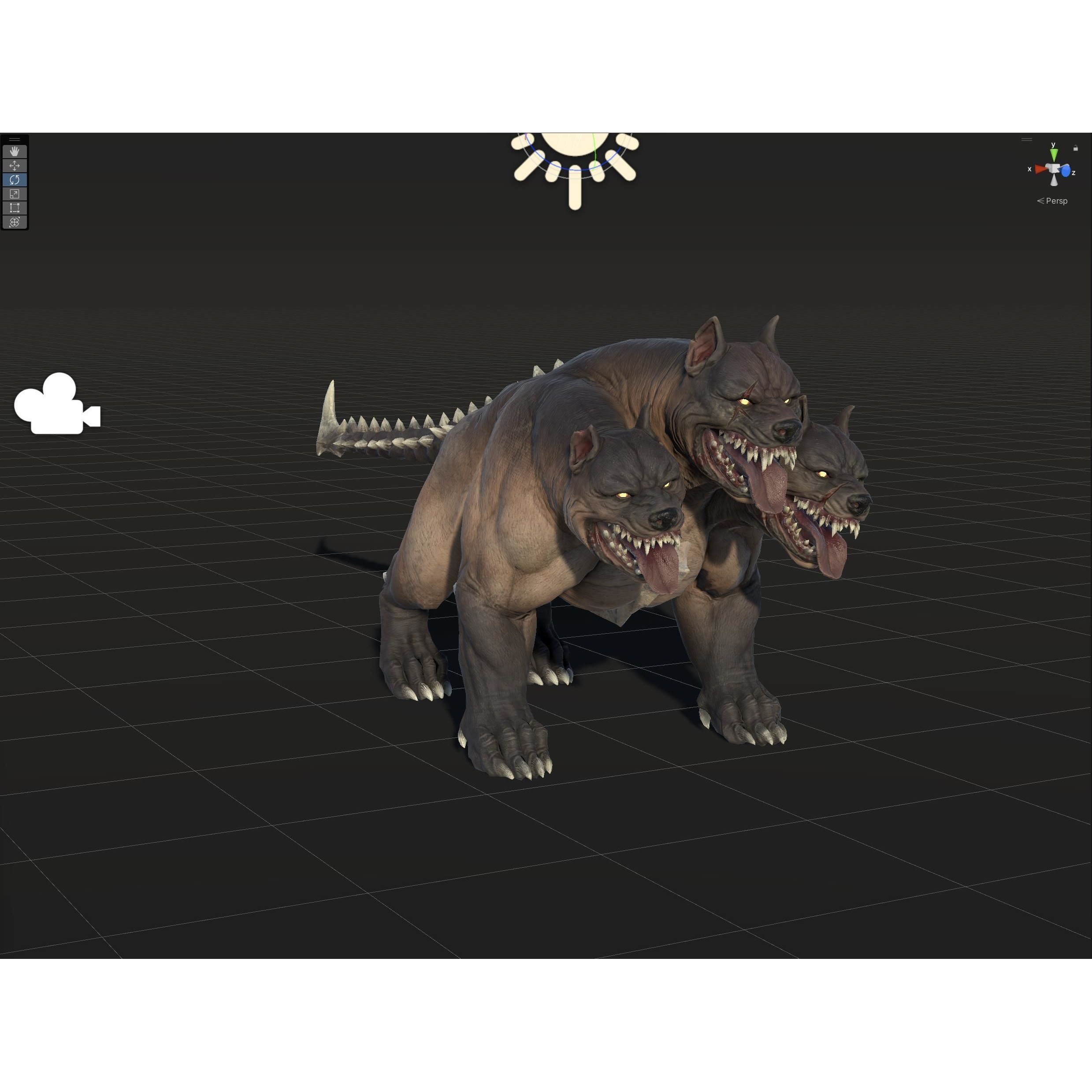 Cerberus - Low-Poly Game-Ready 3D Model - View 53