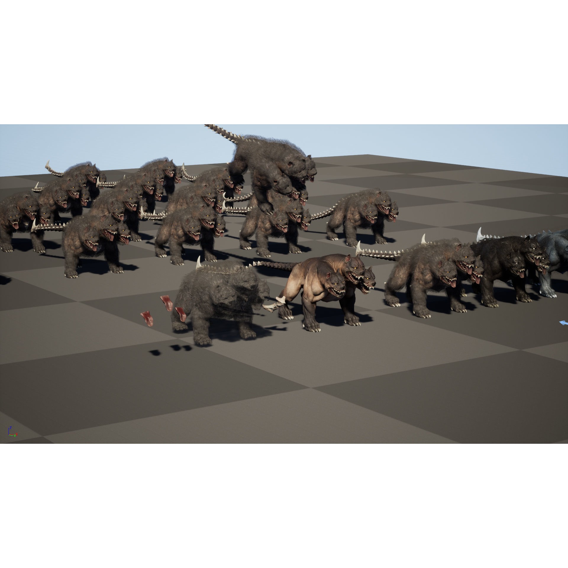 Cerberus - Low-Poly Game-Ready 3D Model - View 57