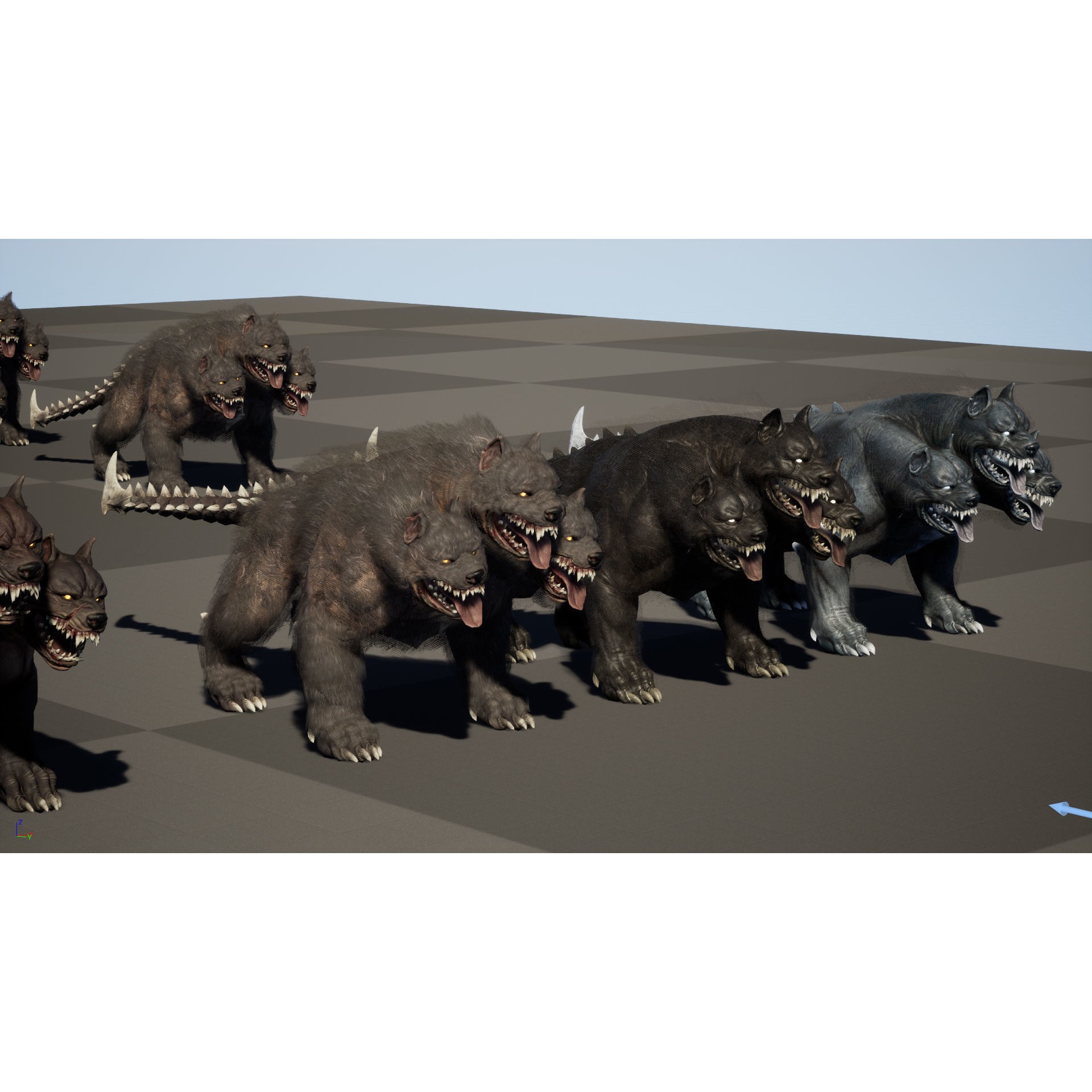 Cerberus - Low-Poly Game-Ready 3D Model - View 58