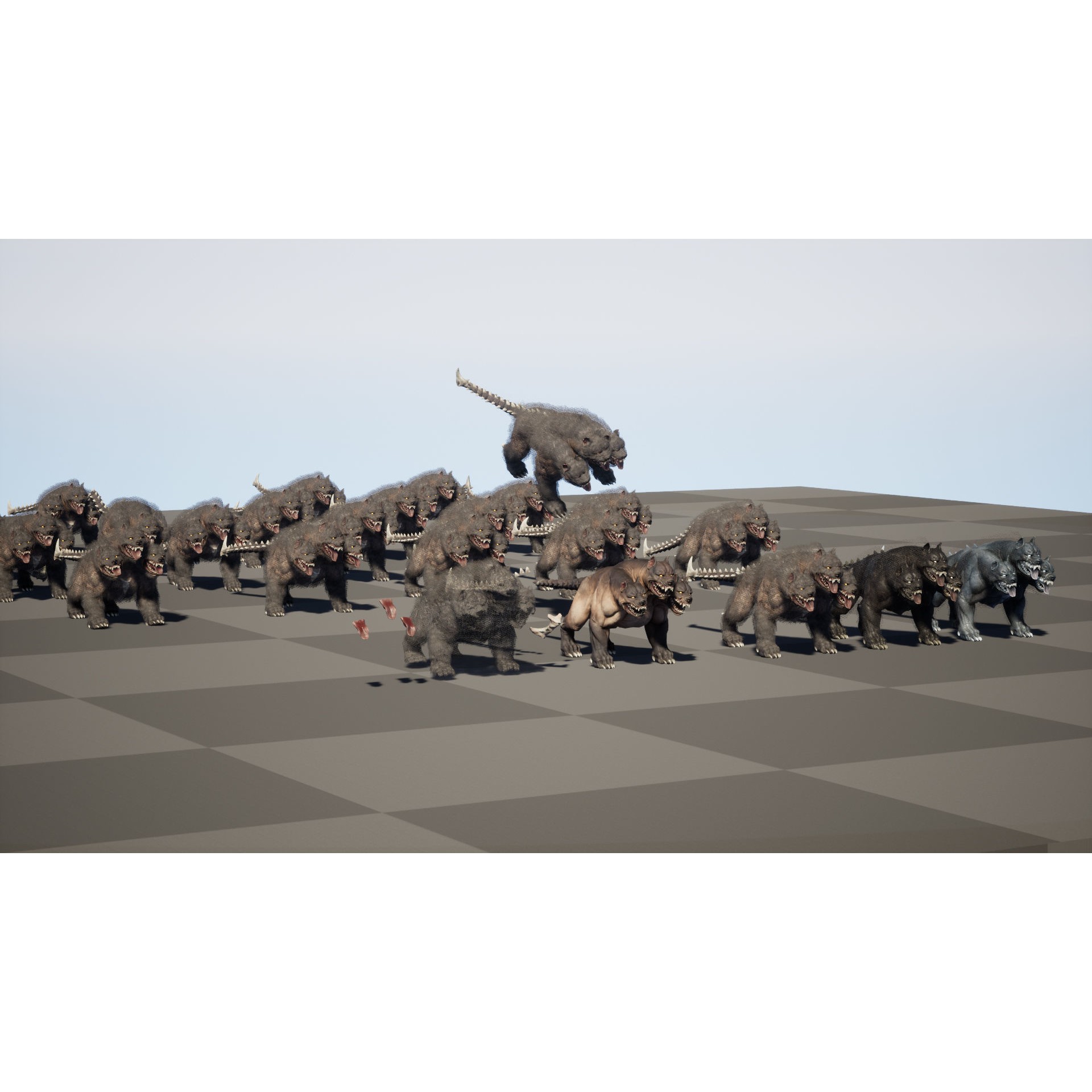 Cerberus - Low-Poly Game-Ready 3D Model - View 60