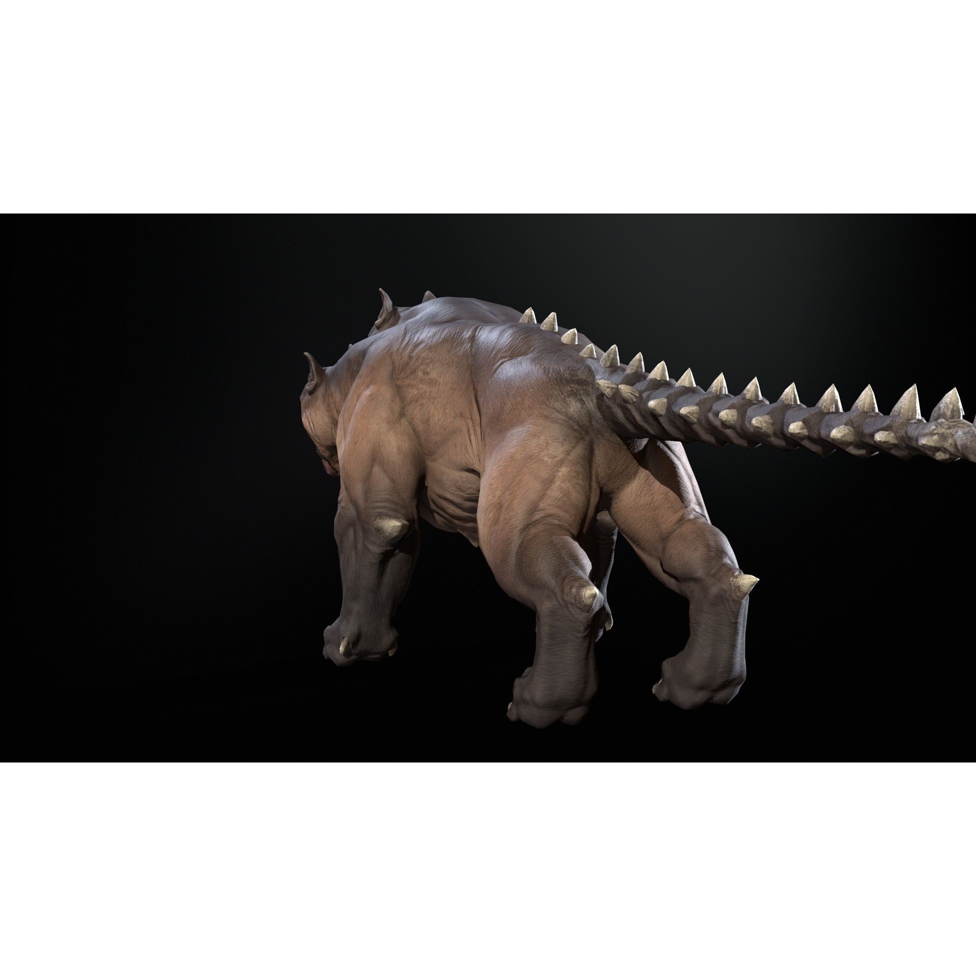 Cerberus - Low-Poly Game-Ready 3D Model - View 7