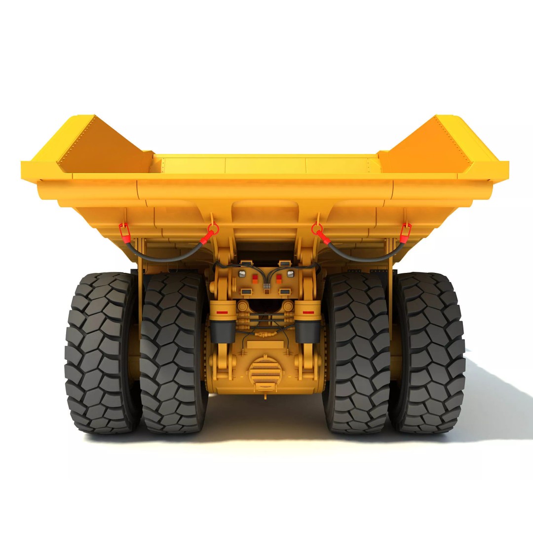 Mining Machinery 3D Model – High Poly Industrial Vehicles, FBX, OBJ - View 11