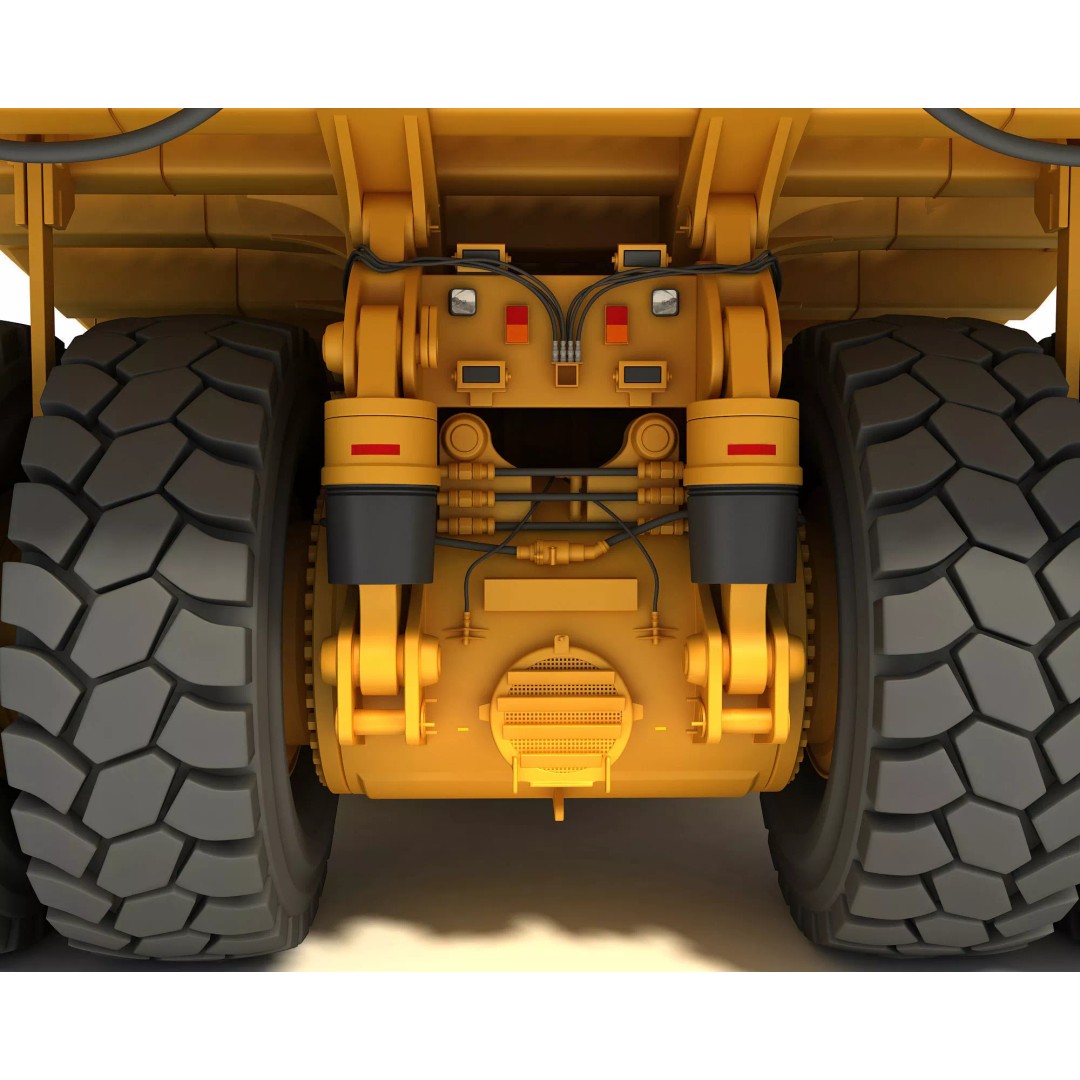 Mining Machinery 3D Model – High Poly Industrial Vehicles, FBX, OBJ - View 13
