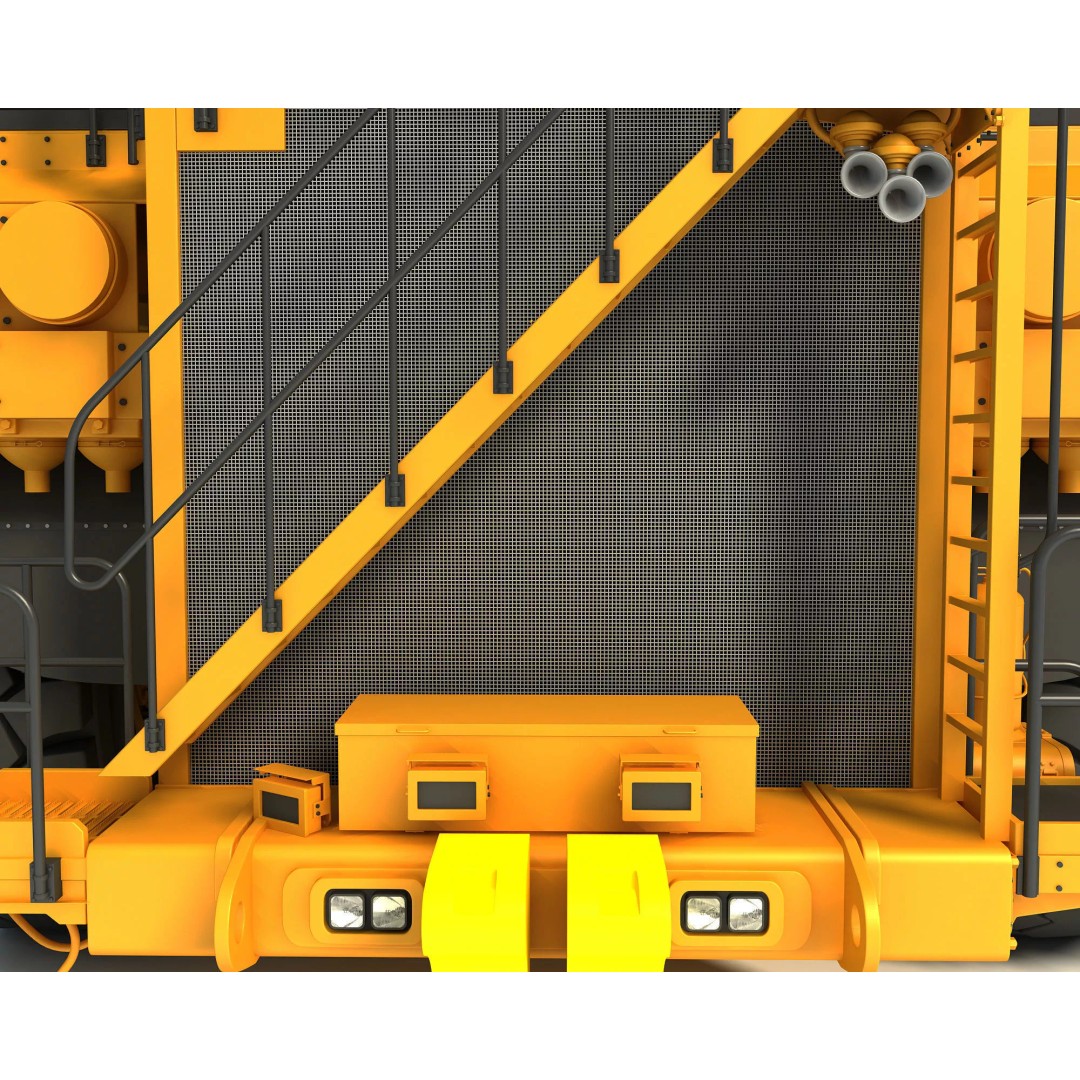 Mining Machinery 3D Model – High Poly Industrial Vehicles, FBX, OBJ - View 15