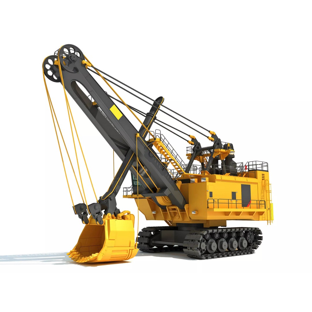 Mining Machinery 3D Model – High Poly Industrial Vehicles, FBX, OBJ - View 24