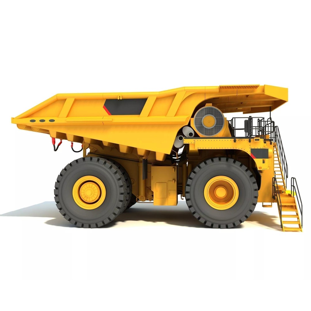 Mining Machinery 3D Model – High Poly Industrial Vehicles, FBX, OBJ - View 3