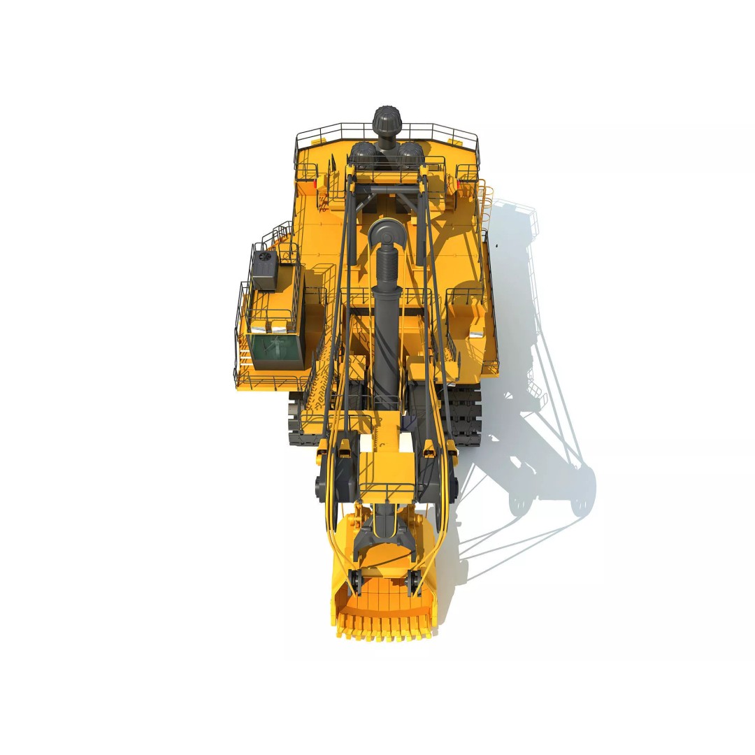 Mining Machinery 3D Model – High Poly Industrial Vehicles, FBX, OBJ - View 30