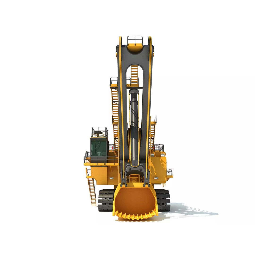 Mining Machinery 3D Model – High Poly Industrial Vehicles, FBX, OBJ - View 32