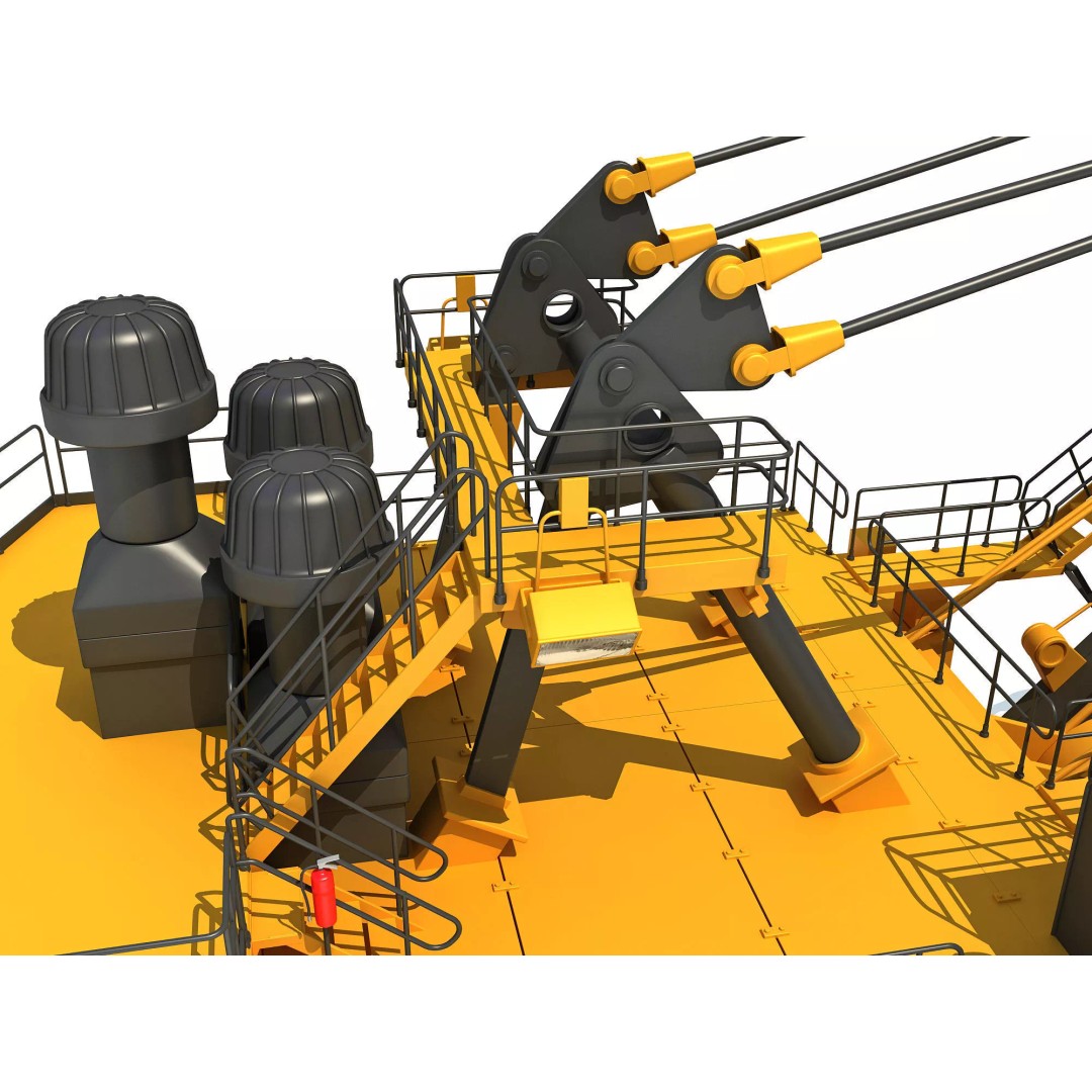 Mining Machinery 3D Model – High Poly Industrial Vehicles, FBX, OBJ - View 37