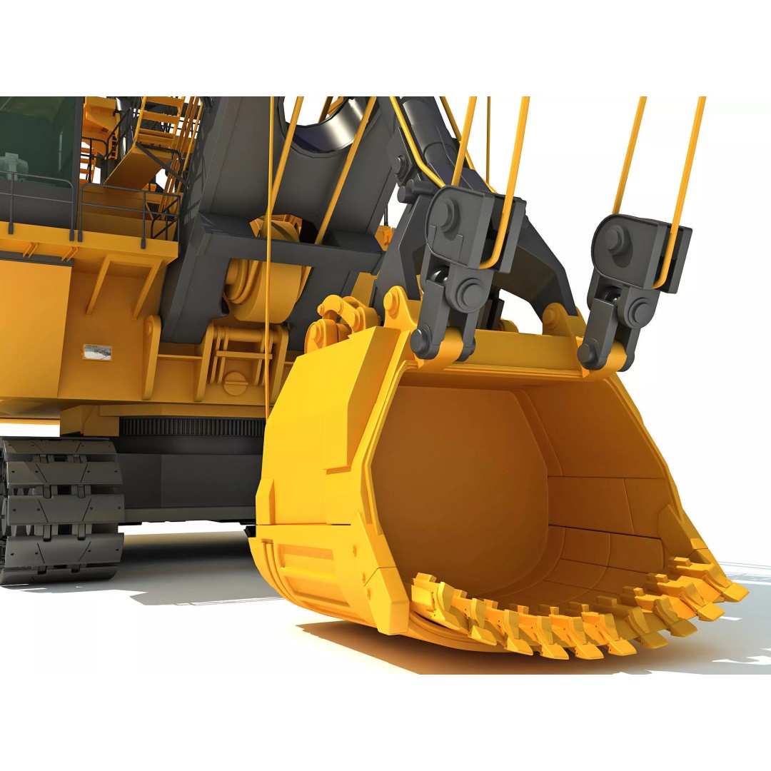 Mining Machinery 3D Model – High Poly Industrial Vehicles, FBX, OBJ - View 38