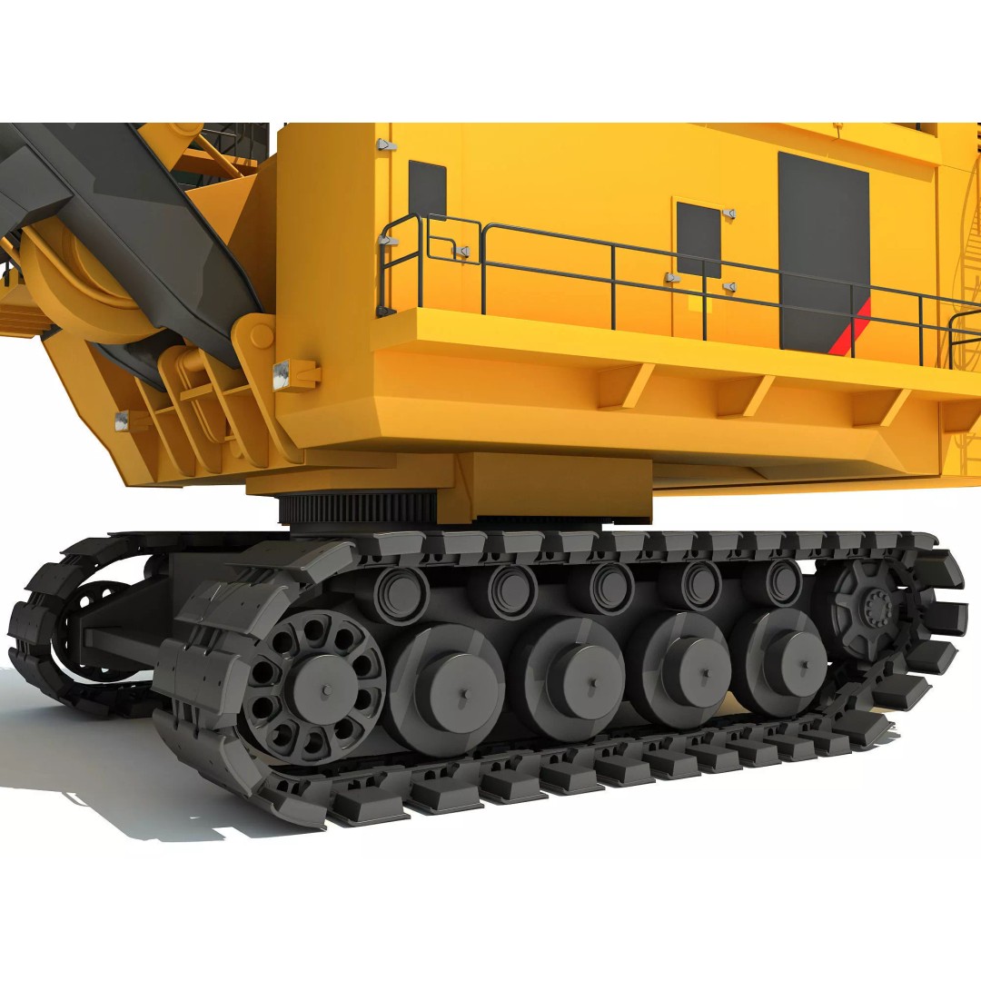 Mining Machinery 3D Model – High Poly Industrial Vehicles, FBX, OBJ - View 39
