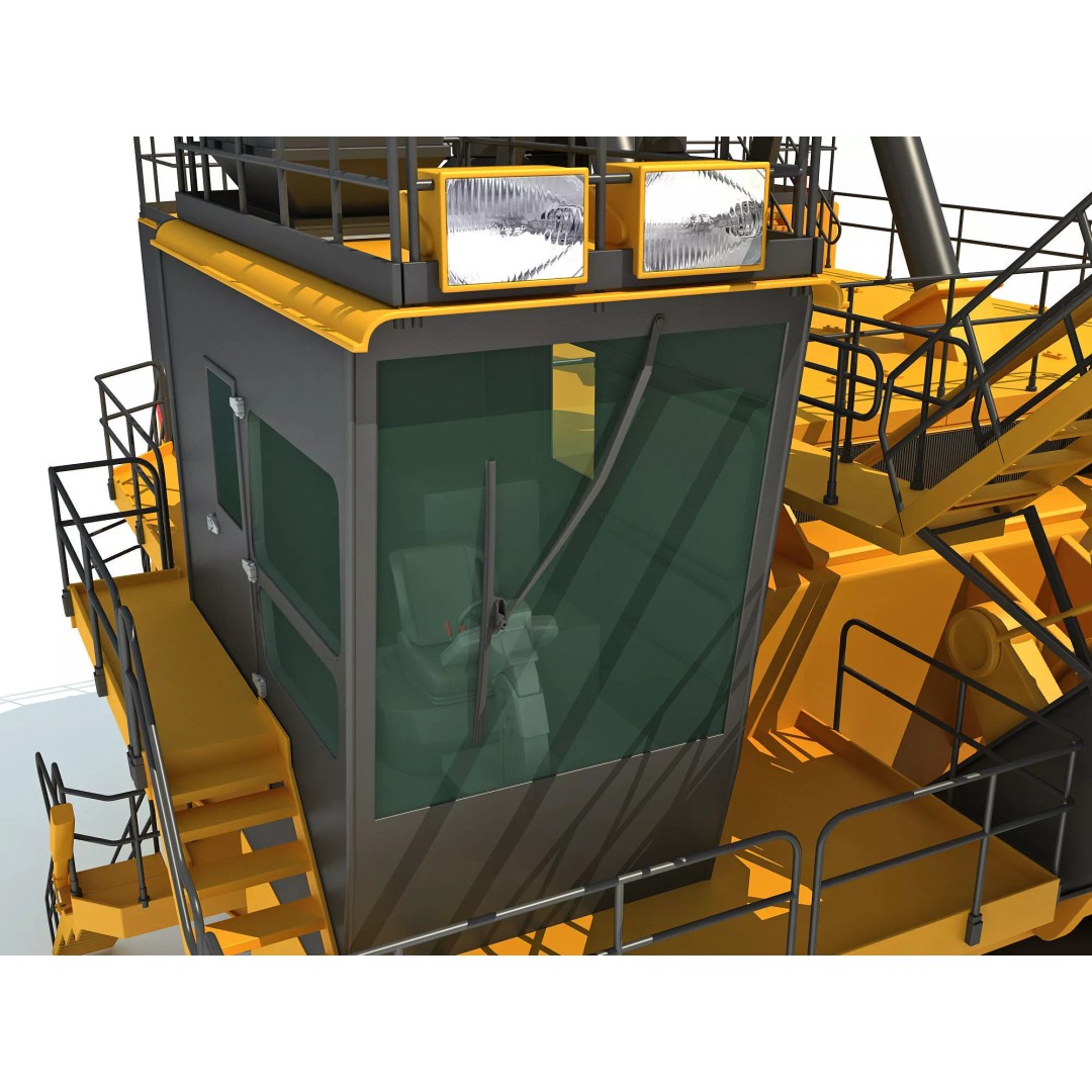 Mining Machinery 3D Model – High Poly Industrial Vehicles, FBX, OBJ - View 41