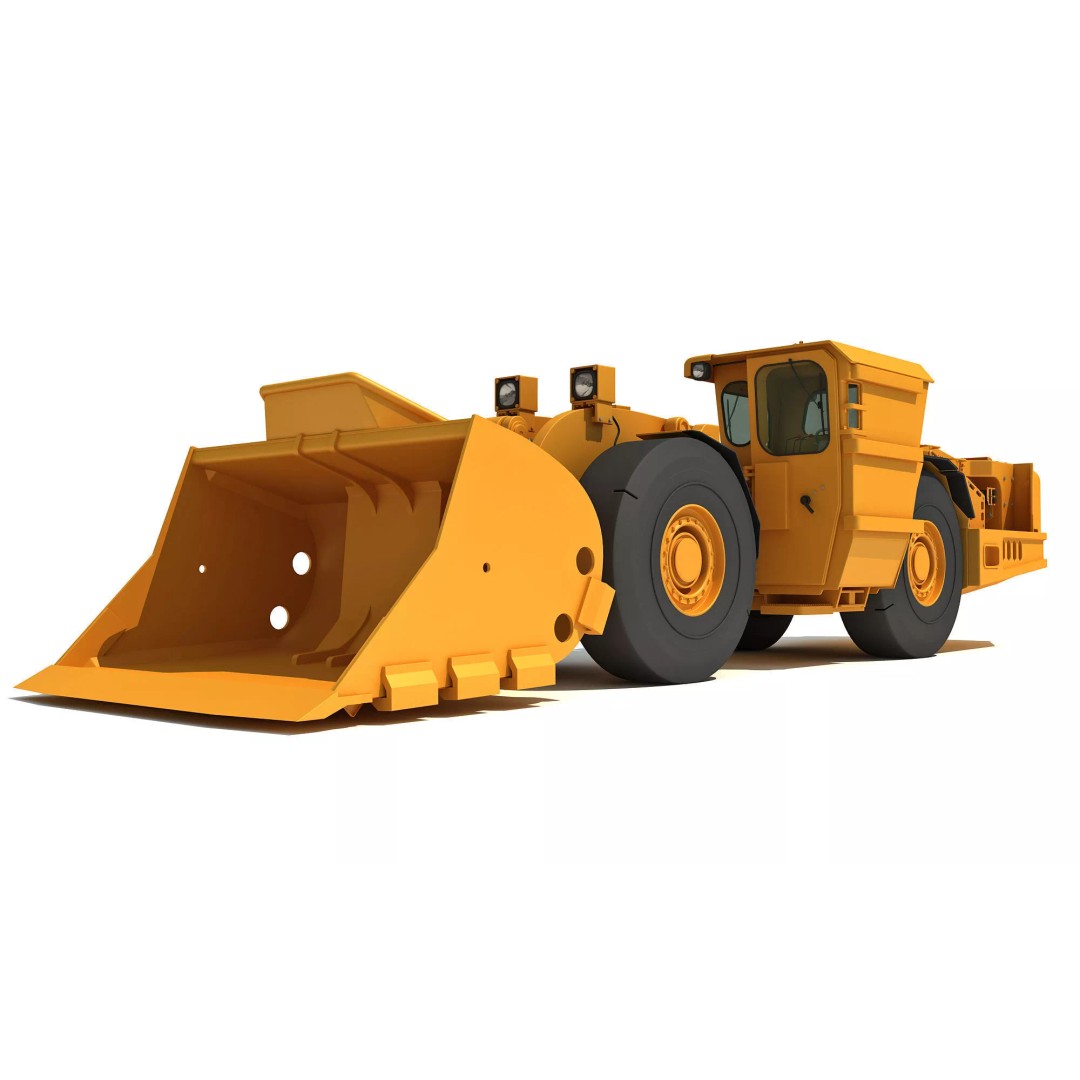 Mining Machinery 3D Model – High Poly Industrial Vehicles, FBX, OBJ - View 47