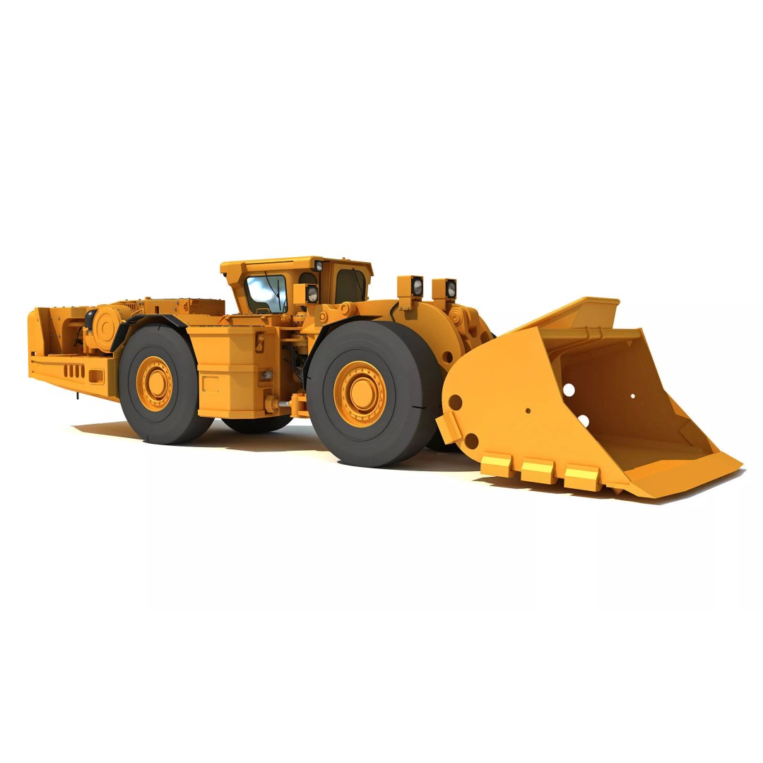 Mining Machinery 3D Model – High Poly Industrial Vehicles, FBX, OBJ - View 48