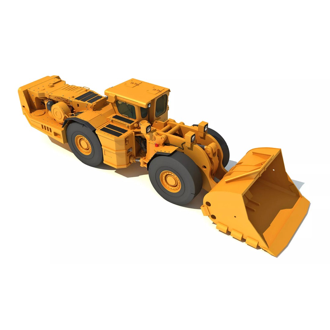 Mining Machinery 3D Model – High Poly Industrial Vehicles, FBX, OBJ - View 49