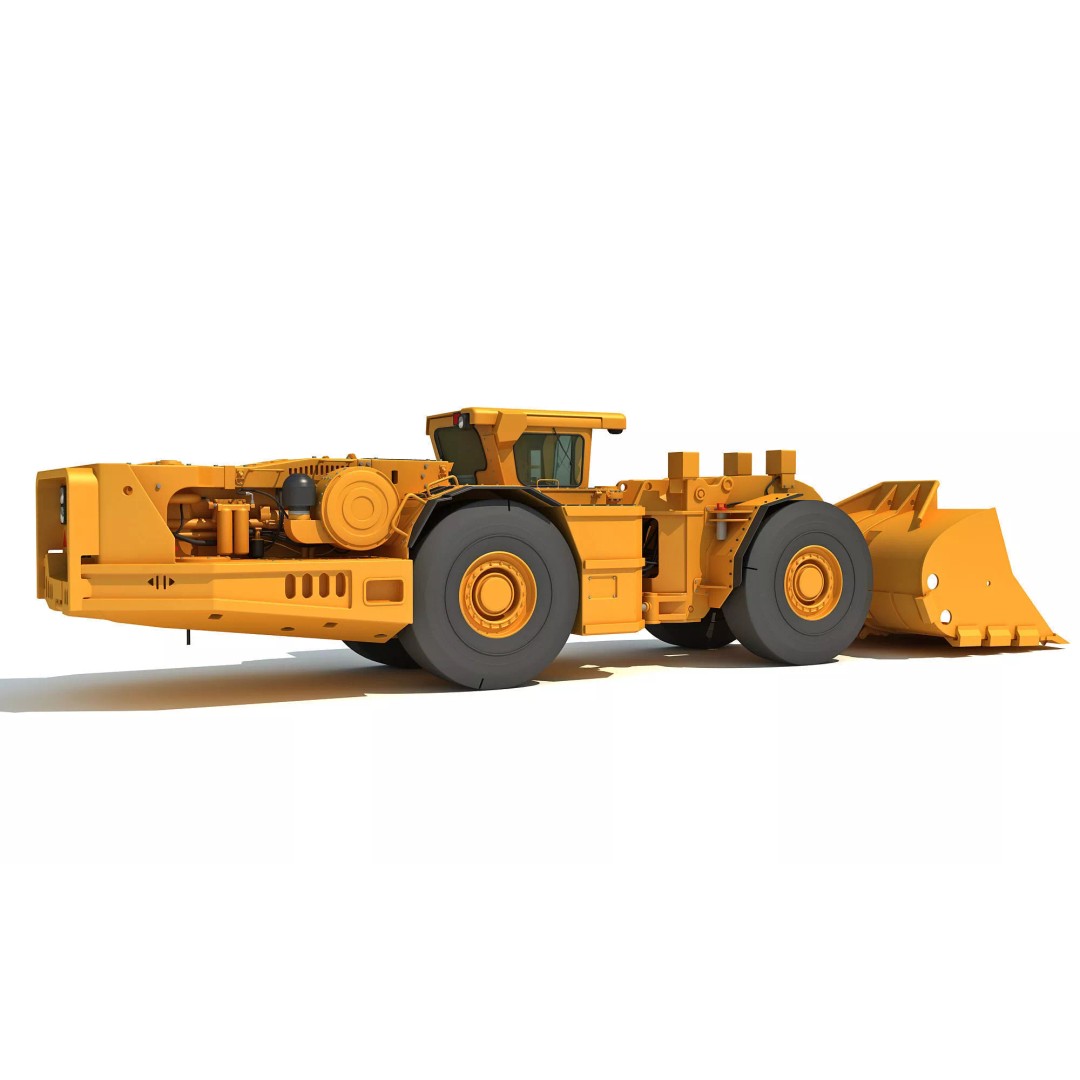 Mining Machinery 3D Model – High Poly Industrial Vehicles, FBX, OBJ - View 50