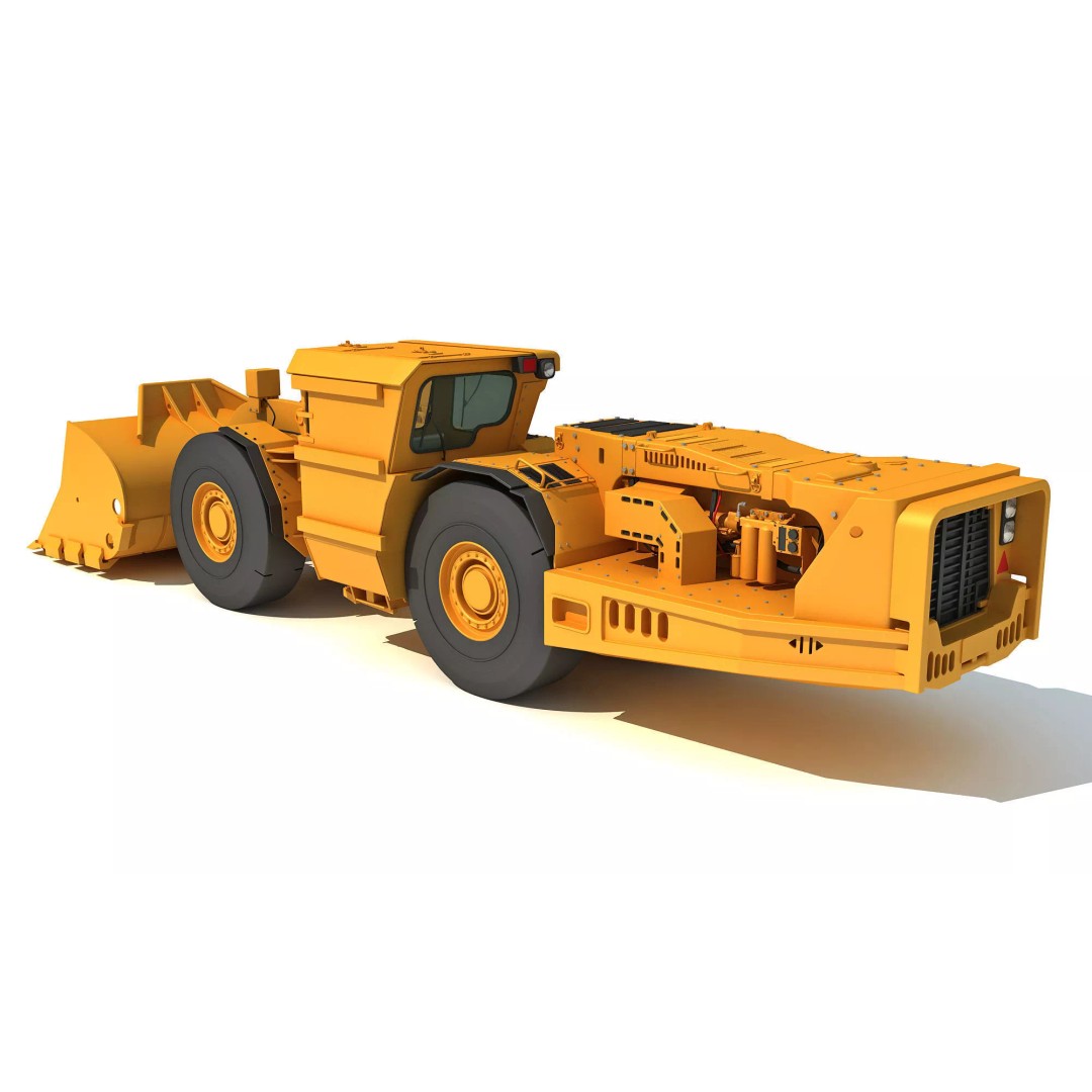 Mining Machinery 3D Model – High Poly Industrial Vehicles, FBX, OBJ - View 54