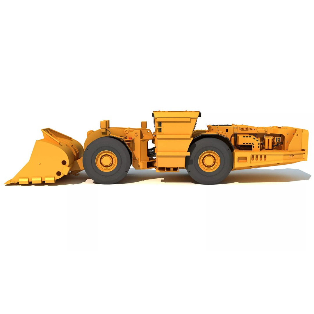 Mining Machinery 3D Model – High Poly Industrial Vehicles, FBX, OBJ - View 55