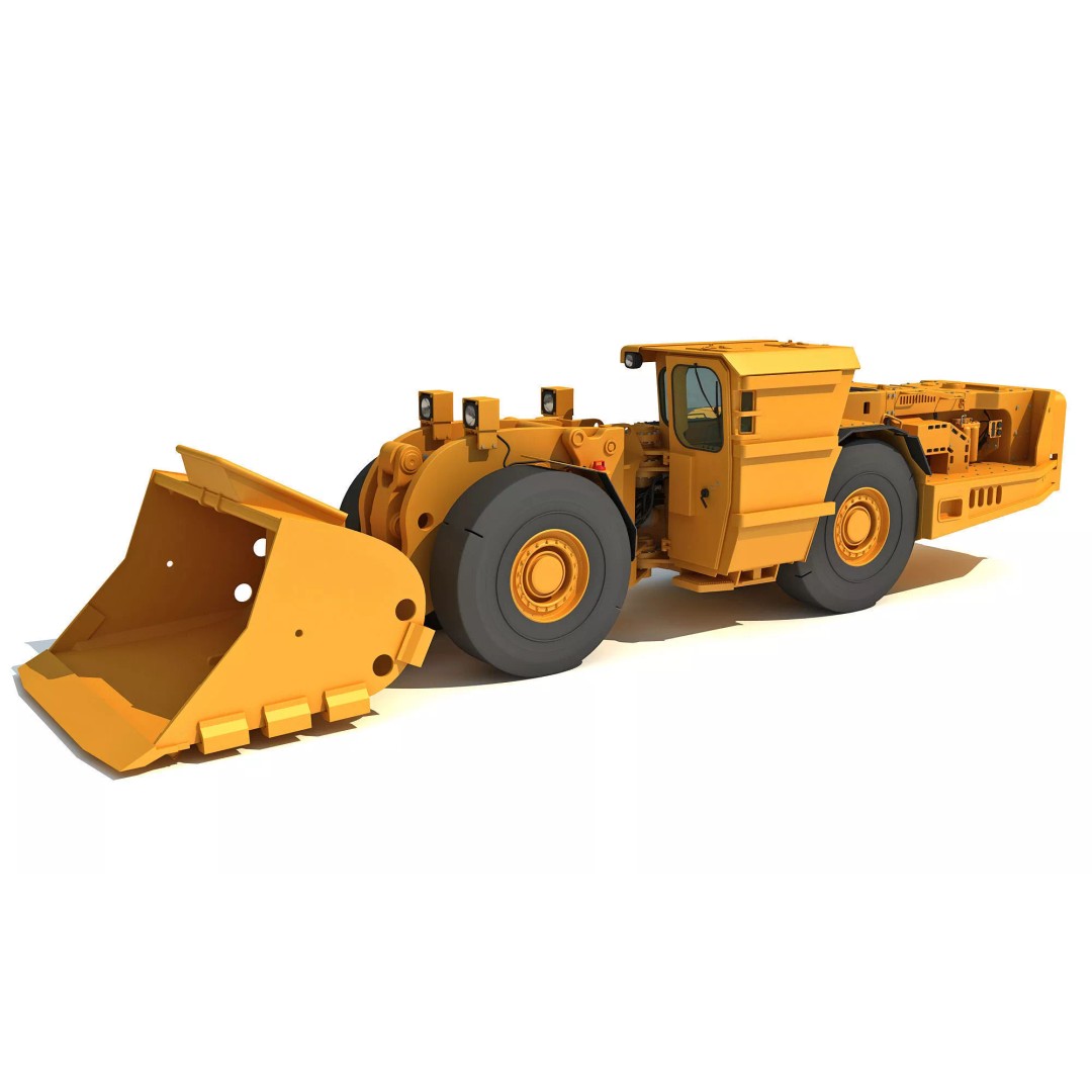 Mining Machinery 3D Model – High Poly Industrial Vehicles, FBX, OBJ - View 56