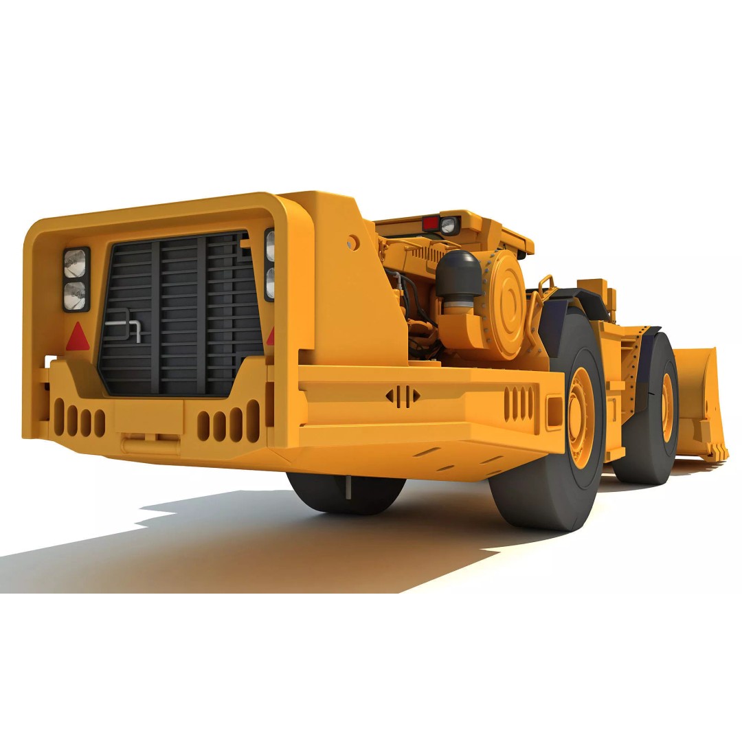 Mining Machinery 3D Model – High Poly Industrial Vehicles, FBX, OBJ - View 57