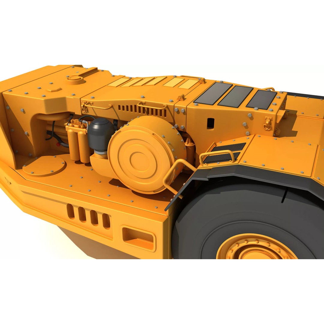 Mining Machinery 3D Model – High Poly Industrial Vehicles, FBX, OBJ - View 59