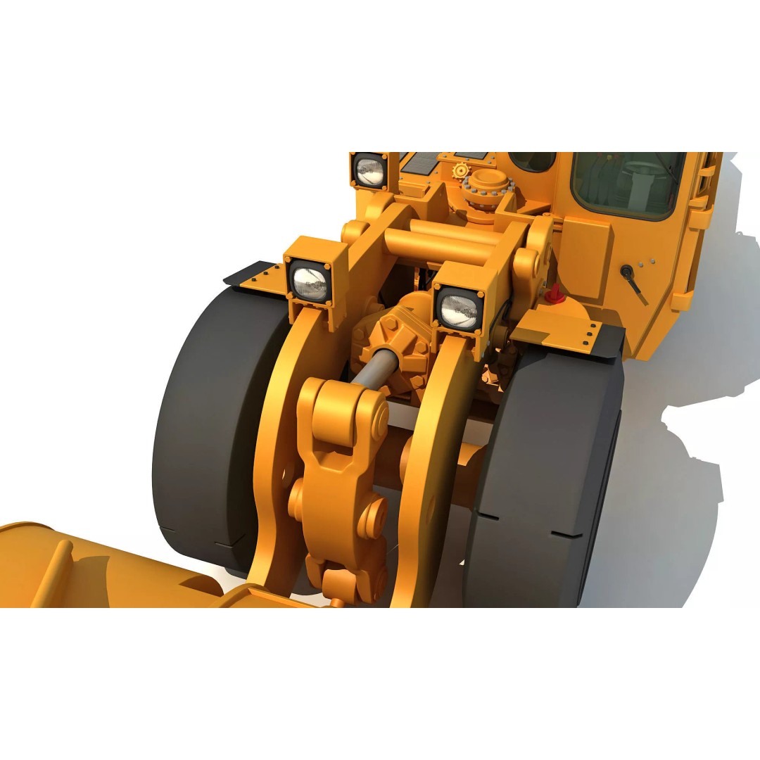 Mining Machinery 3D Model – High Poly Industrial Vehicles, FBX, OBJ - View 60