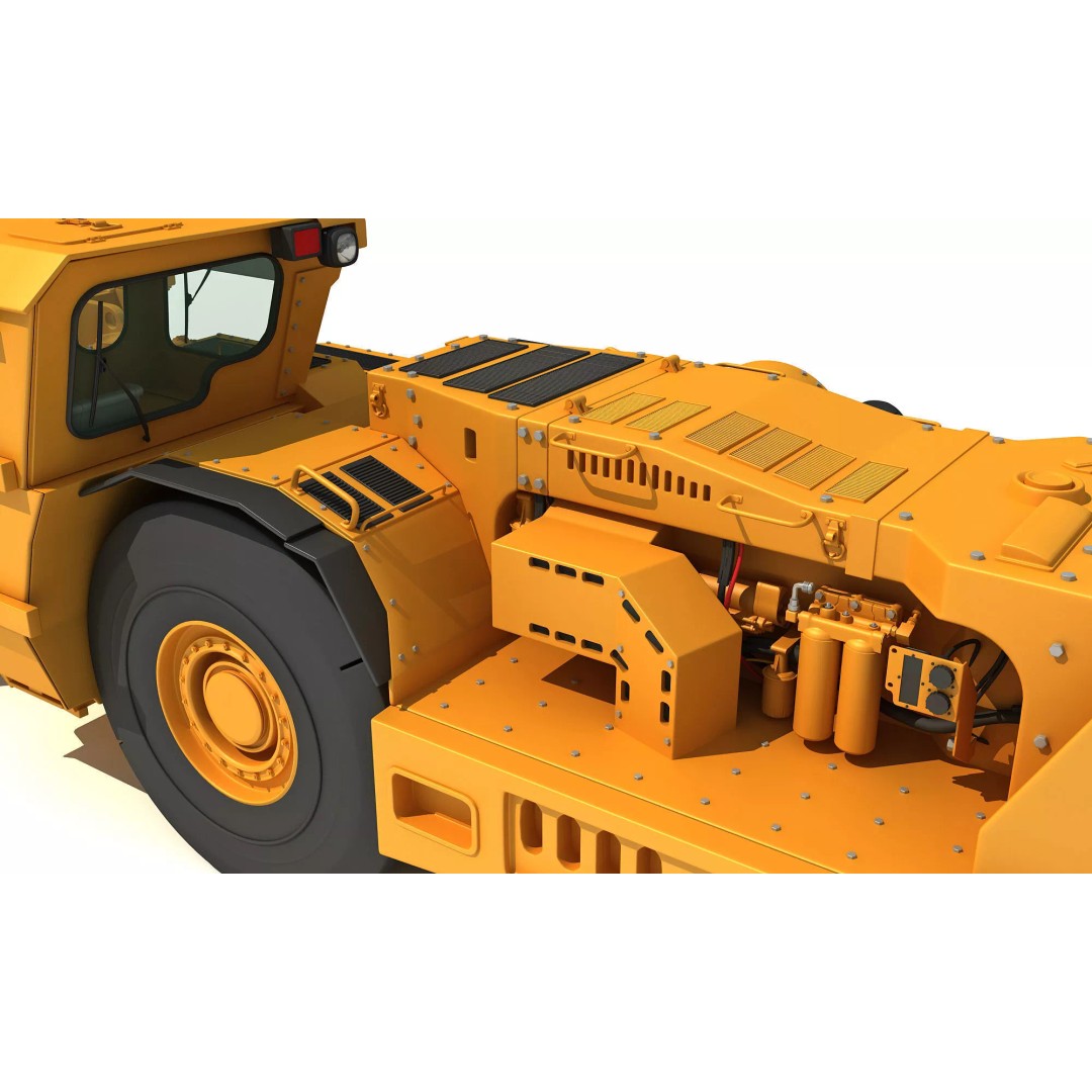 Mining Machinery 3D Model – High Poly Industrial Vehicles, FBX, OBJ - View 63