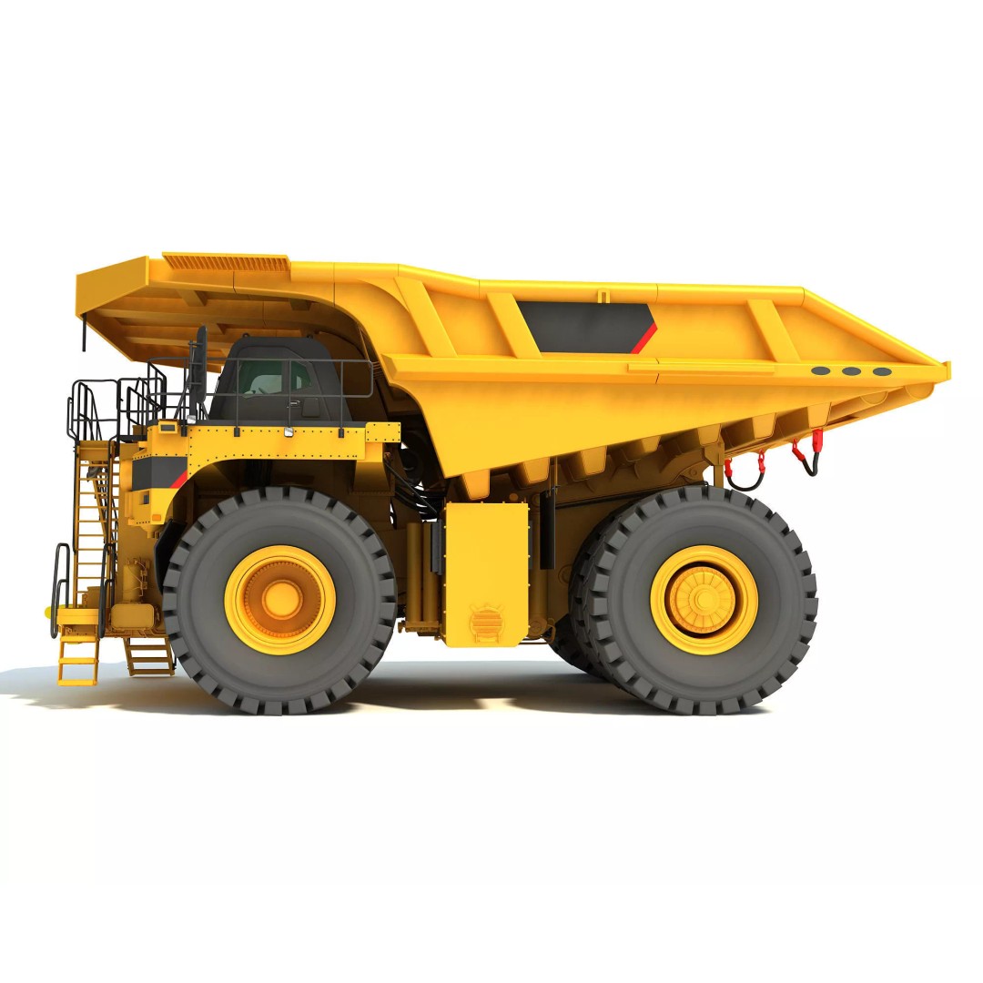 Mining Machinery 3D Model – High Poly Industrial Vehicles, FBX, OBJ - View 7