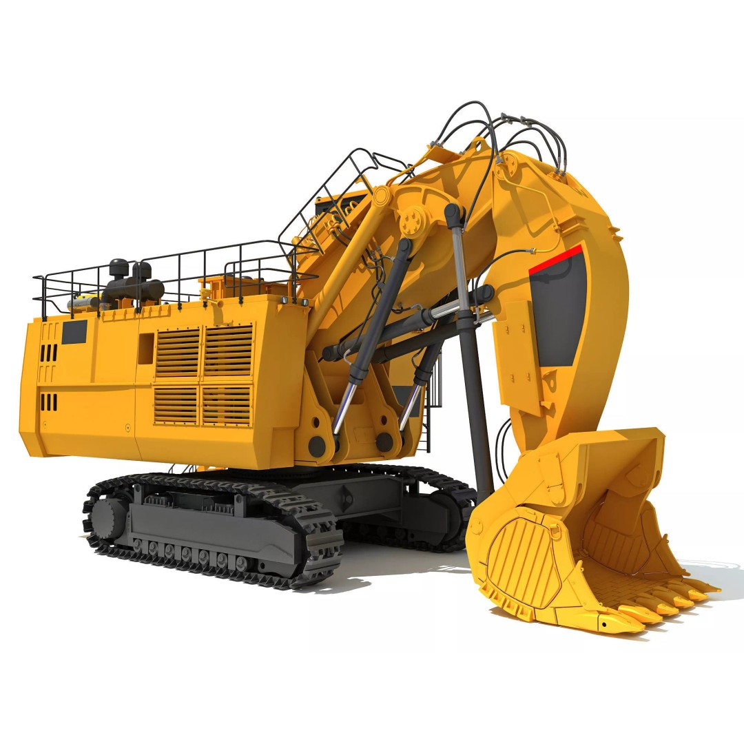 Mining Machinery 3D Model – High Poly Industrial Vehicles, FBX, OBJ - View 70