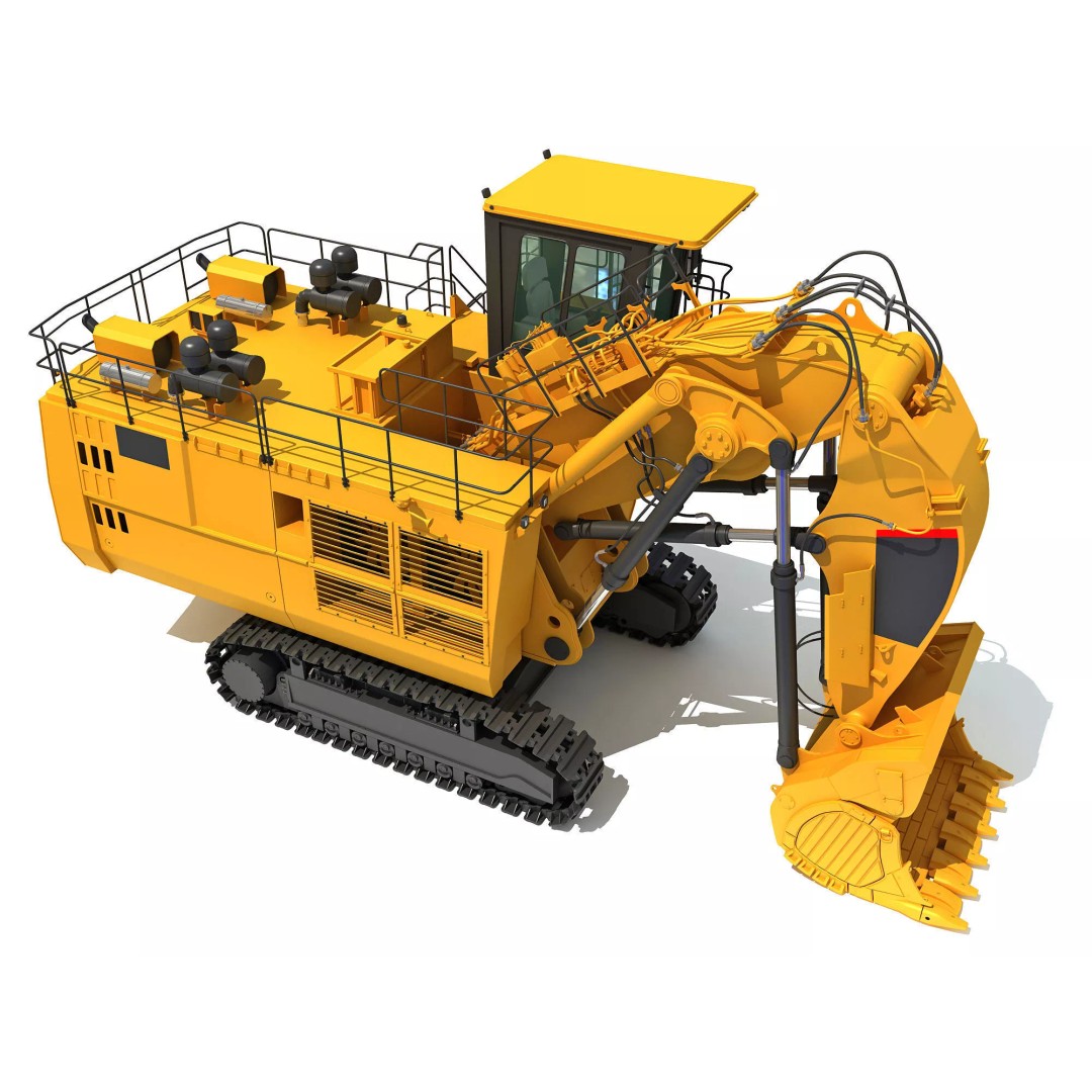 Mining Machinery 3D Model – High Poly Industrial Vehicles, FBX, OBJ - View 73