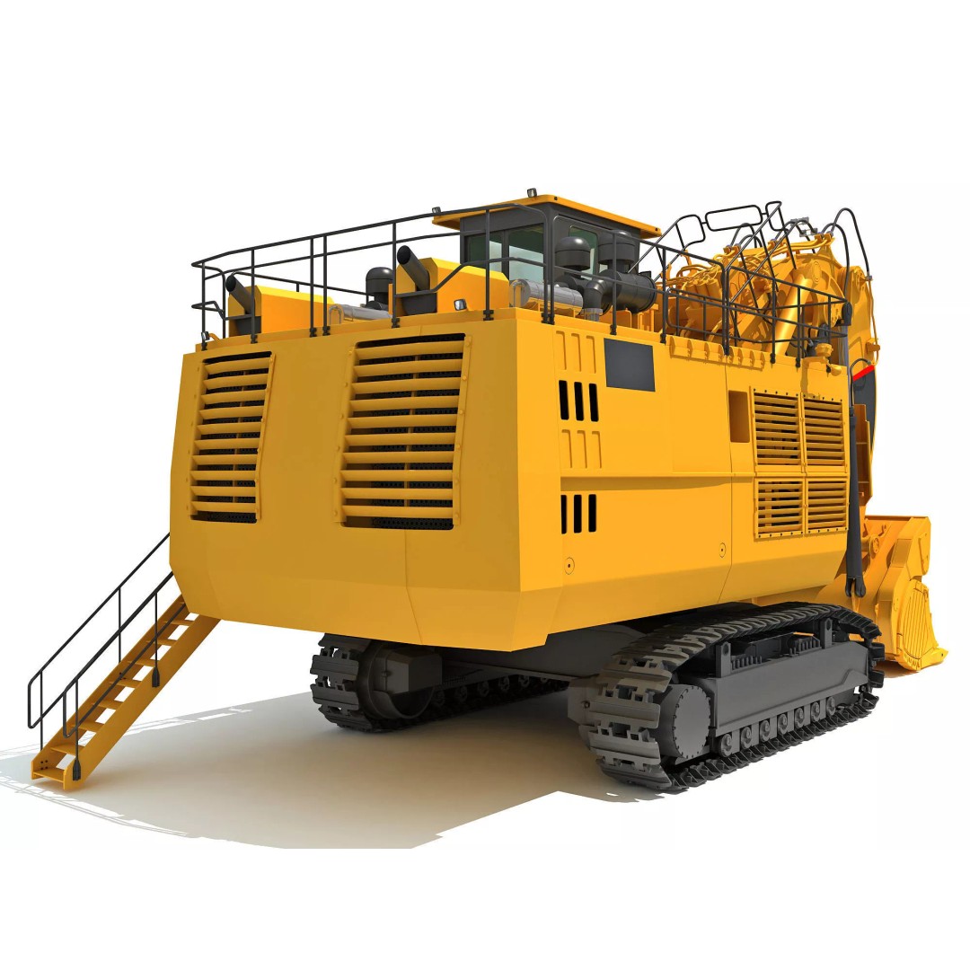 Mining Machinery 3D Model – High Poly Industrial Vehicles, FBX, OBJ - View 74