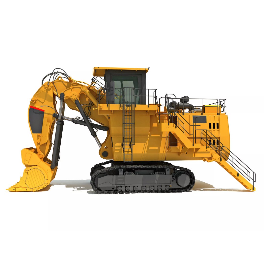 Mining Machinery 3D Model – High Poly Industrial Vehicles, FBX, OBJ - View 75