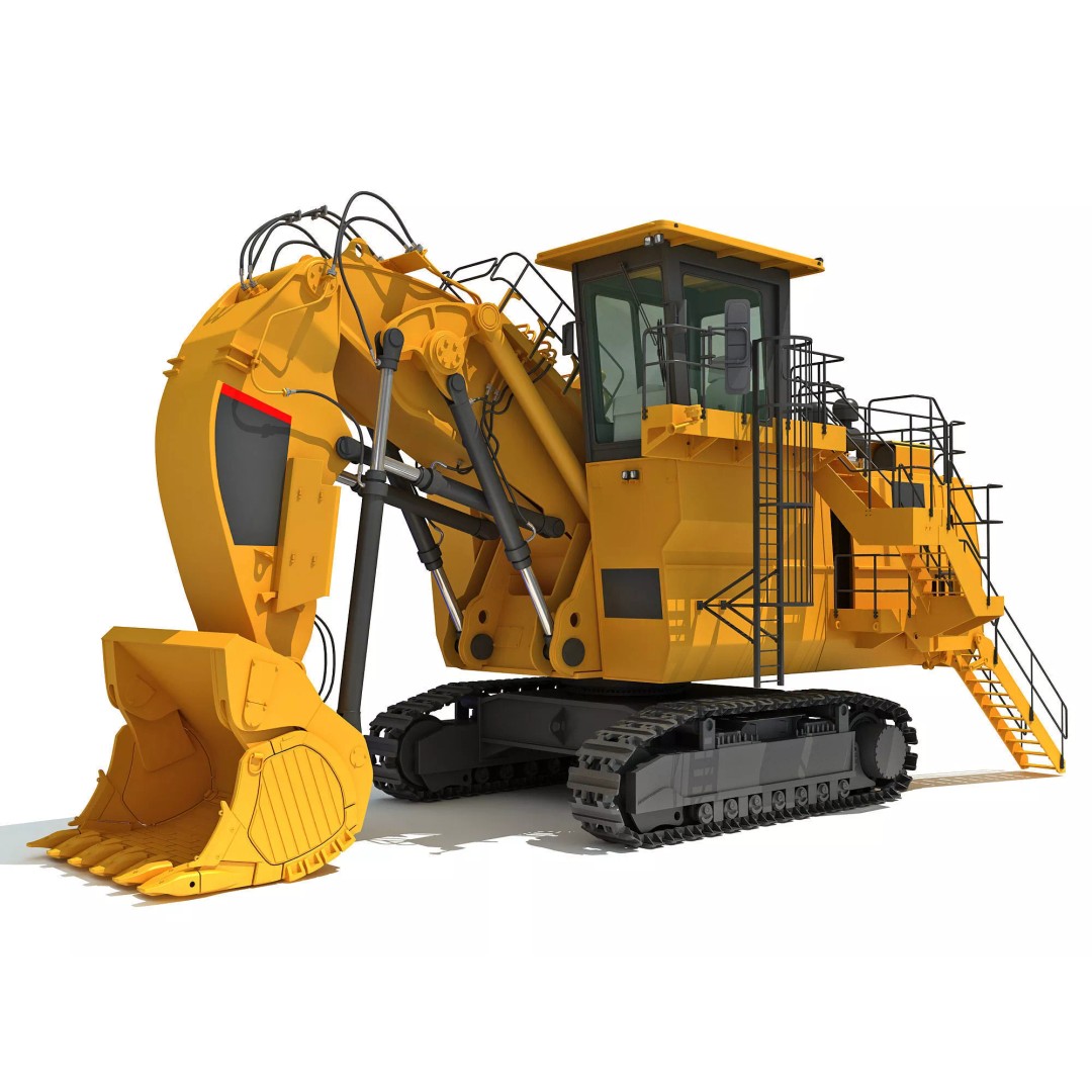 Mining Machinery 3D Model – High Poly Industrial Vehicles, FBX, OBJ - View 77