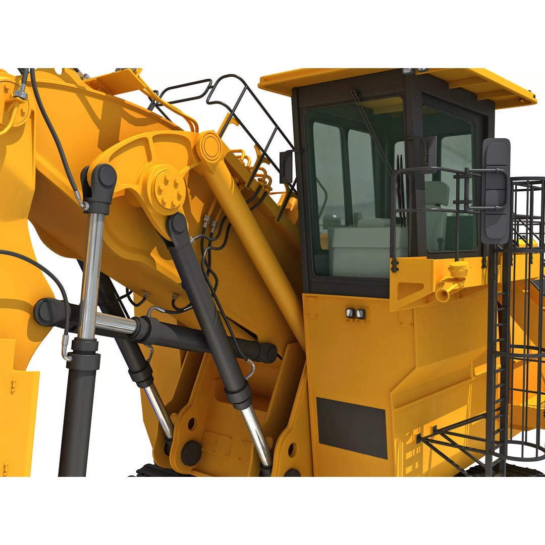 Mining Machinery 3D Model – High Poly Industrial Vehicles, FBX, OBJ - View 79