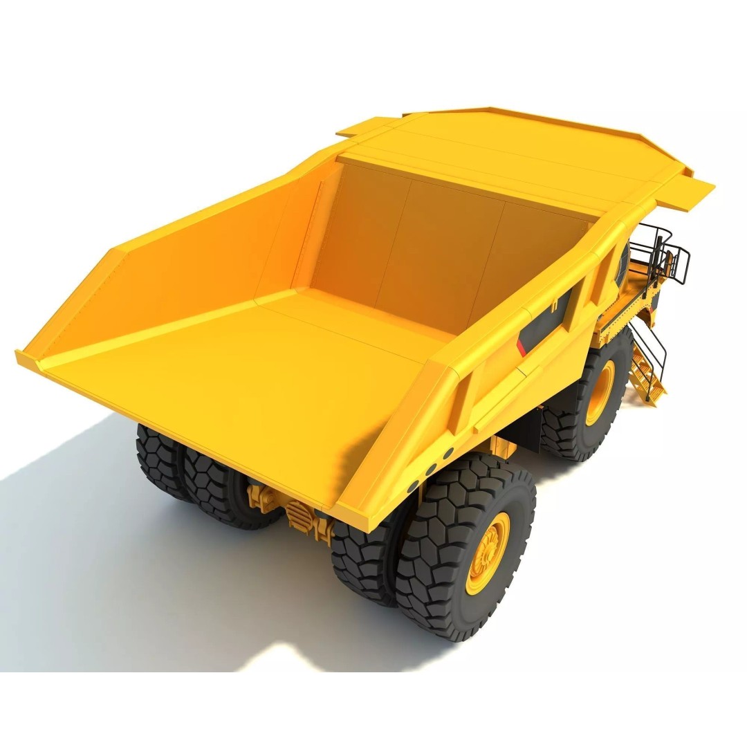 Mining Machinery 3D Model – High Poly Industrial Vehicles, FBX, OBJ - View 8