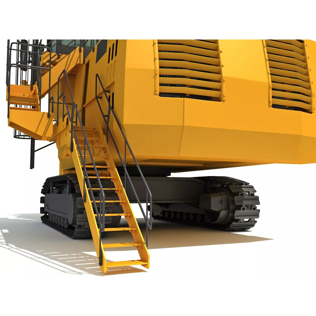 Mining Machinery 3D Model – High Poly Industrial Vehicles, FBX, OBJ - View 80