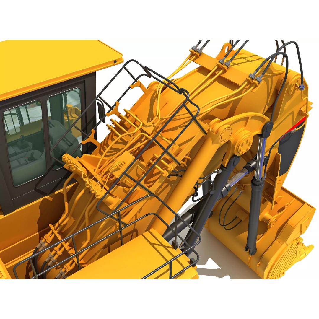 Mining Machinery 3D Model – High Poly Industrial Vehicles, FBX, OBJ - View 83